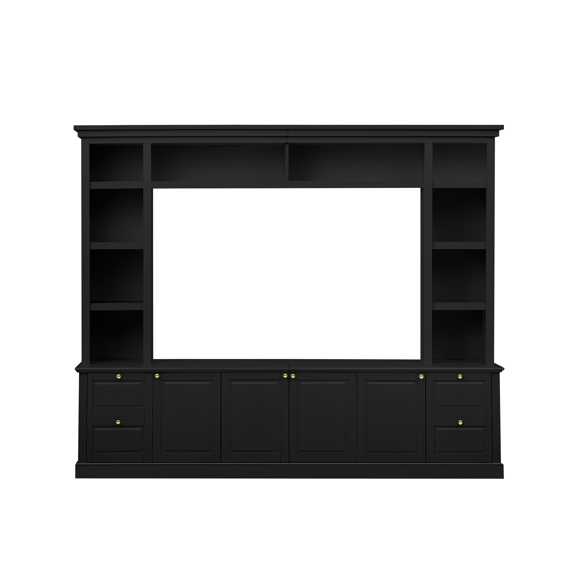 Modern TV Stand With Bookcase