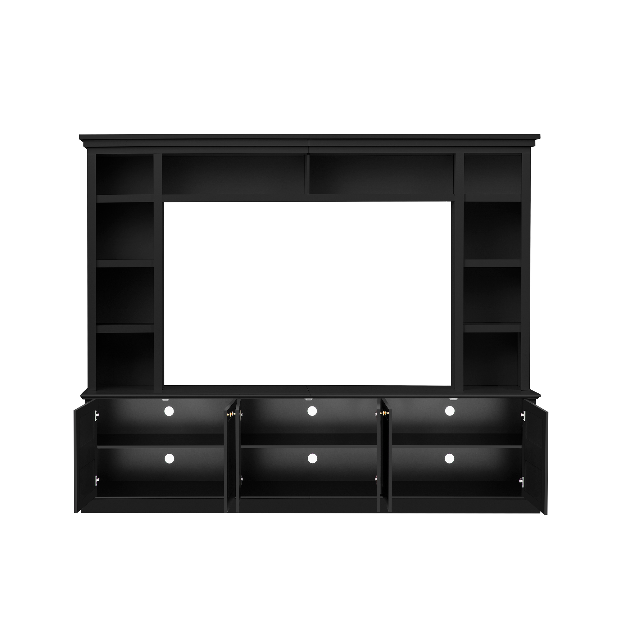 Modern TV Stand With Bookcase