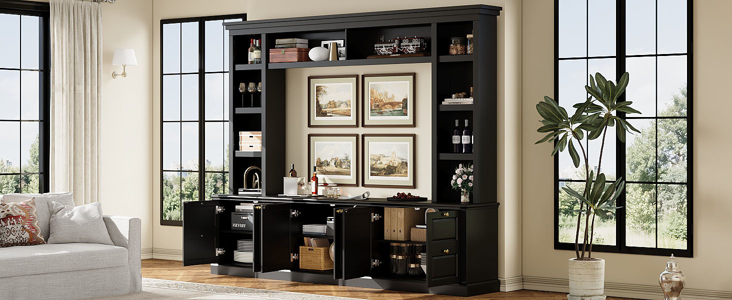 Modern TV Stand With Bookcase
