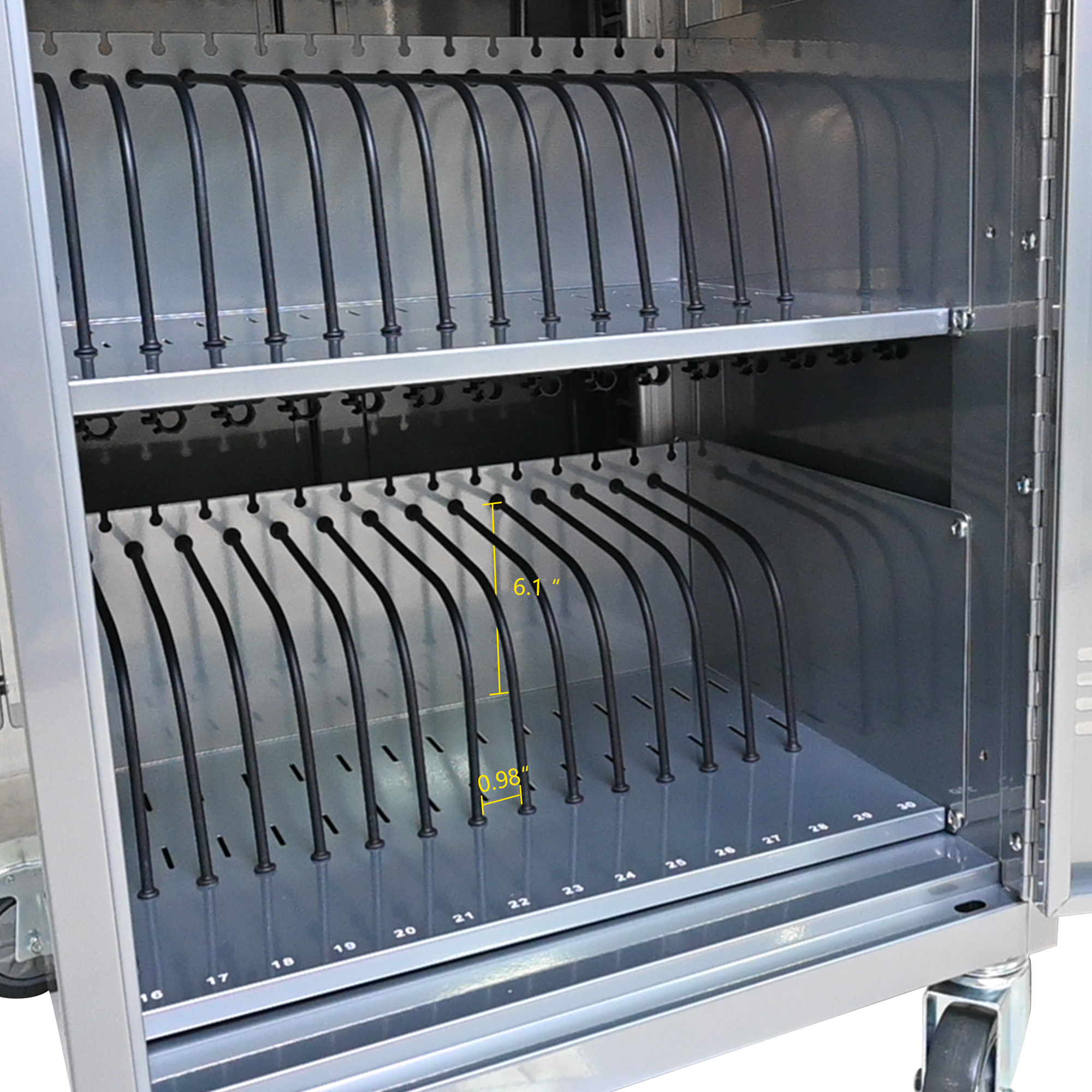 30 2Bay Mobile School Charging Cart Station