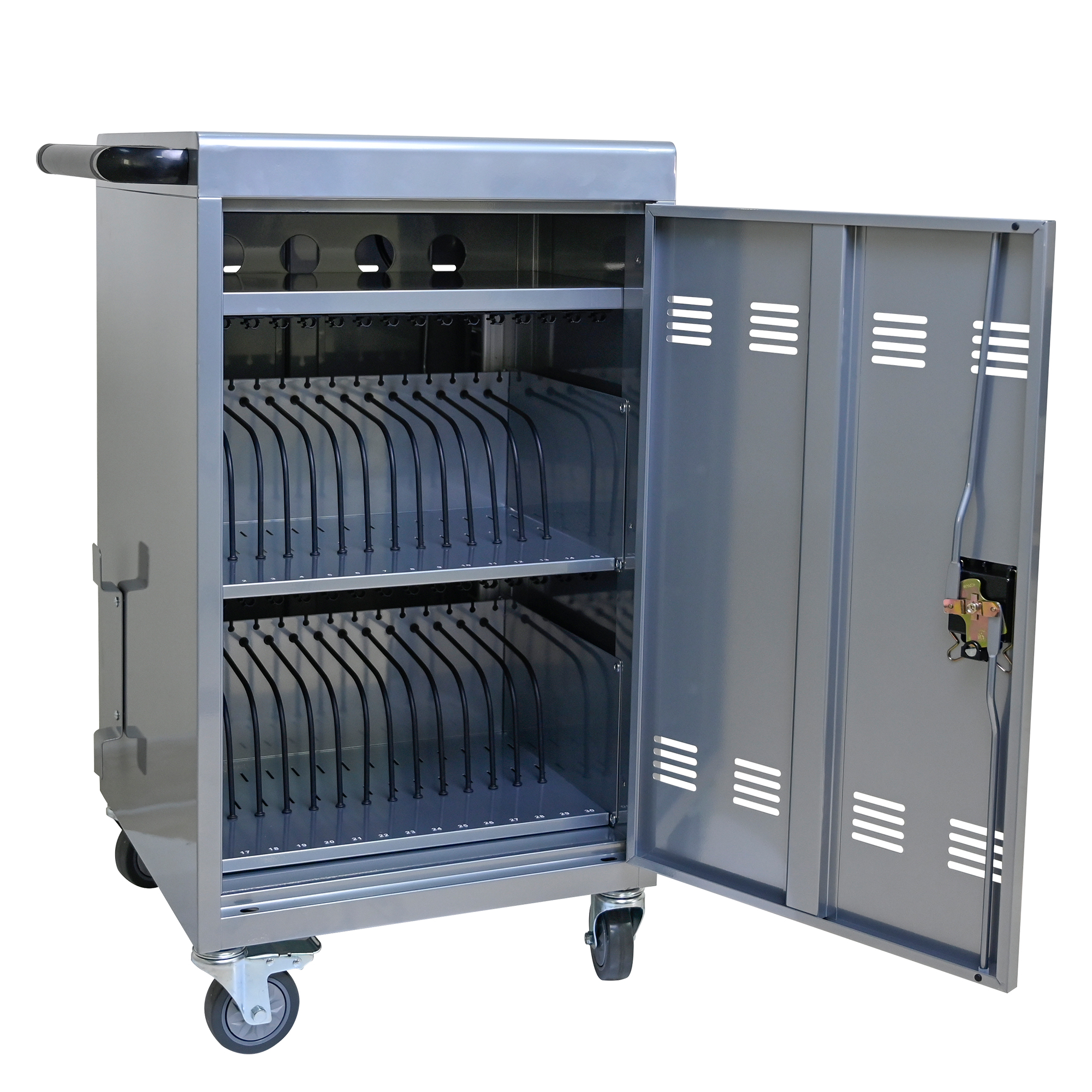 30 2Bay Mobile School Charging Cart Station