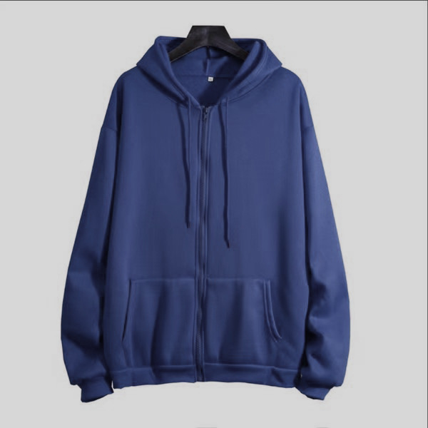 Solid-Color Hooded Fleece Top