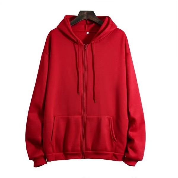 Solid-Color Hooded Fleece Top