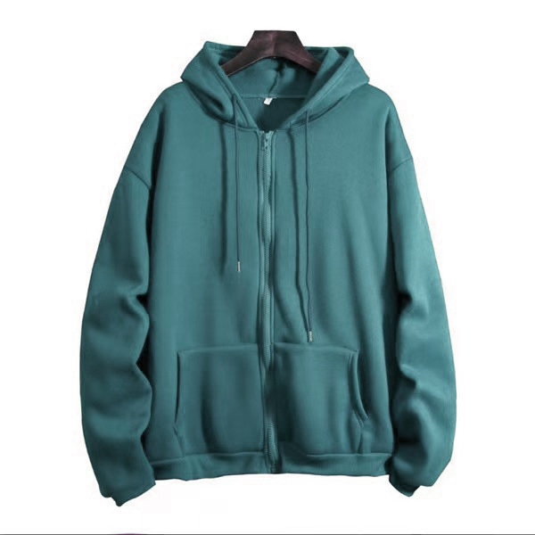 Solid-Color Hooded Fleece Top