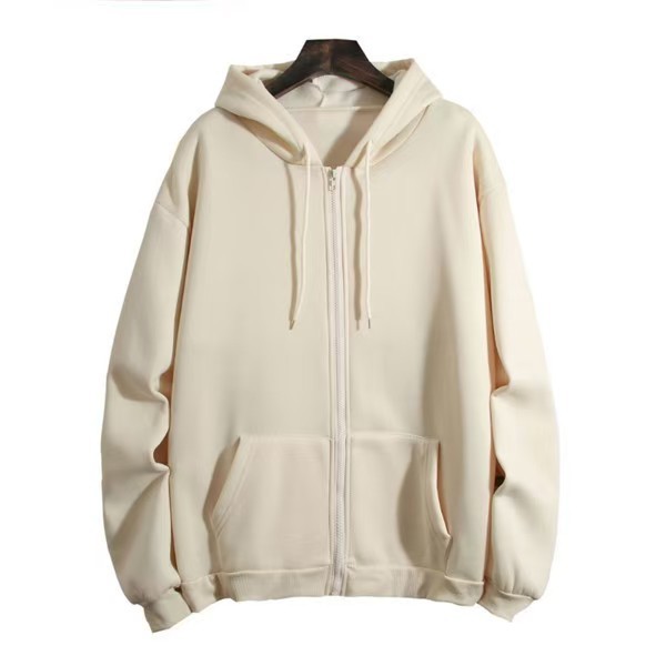 Solid-Color Hooded Fleece Top