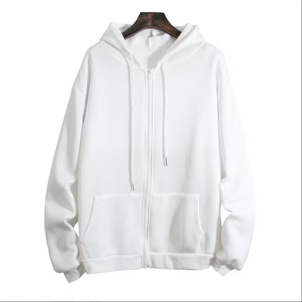Solid-Color Hooded Fleece Top