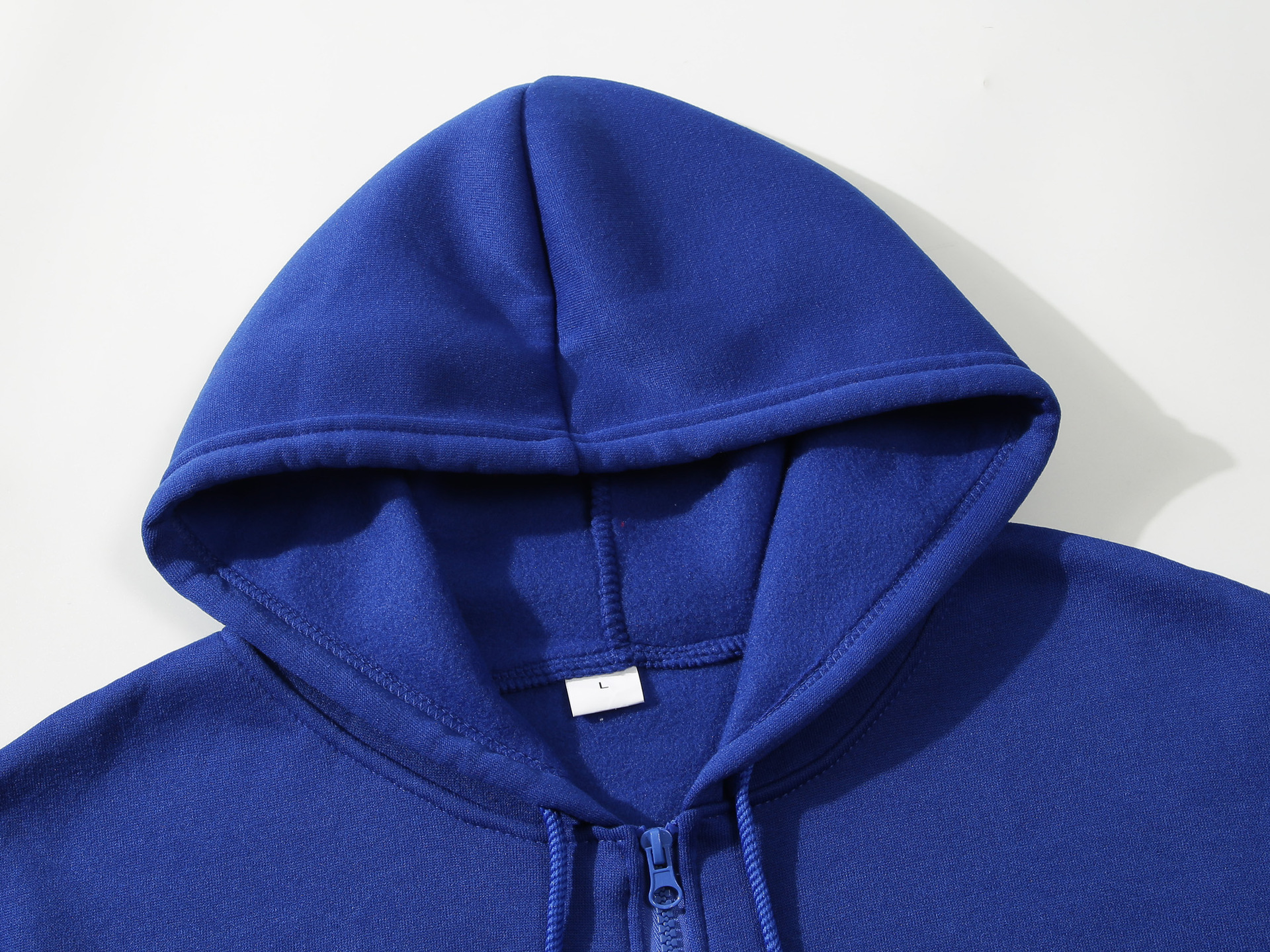 Solid-Color Hooded Fleece Top