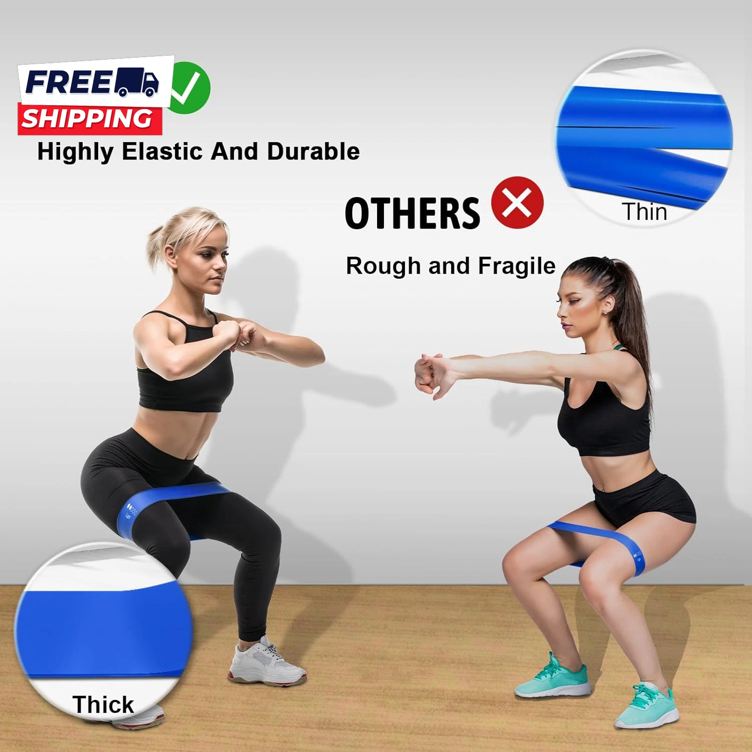 Resistance Bands, 5pcs Loop Set