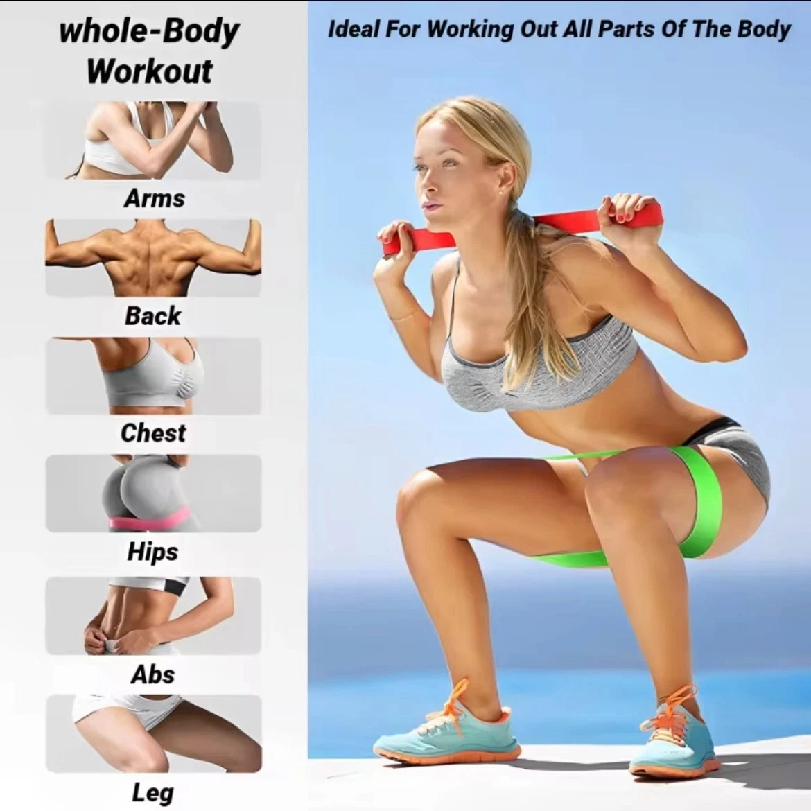 Resistance Bands, 5pcs Loop Set