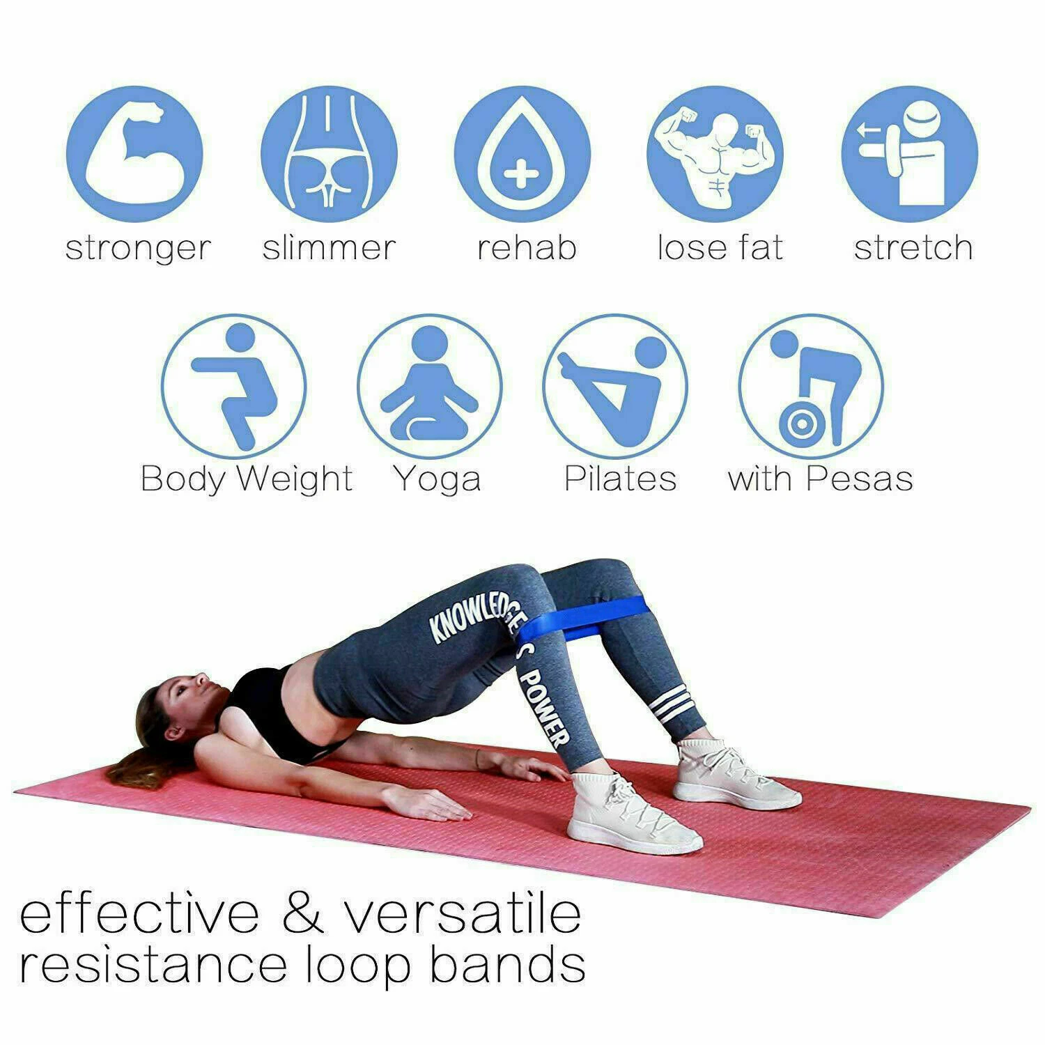 Resistance Bands, 5pcs Loop Set