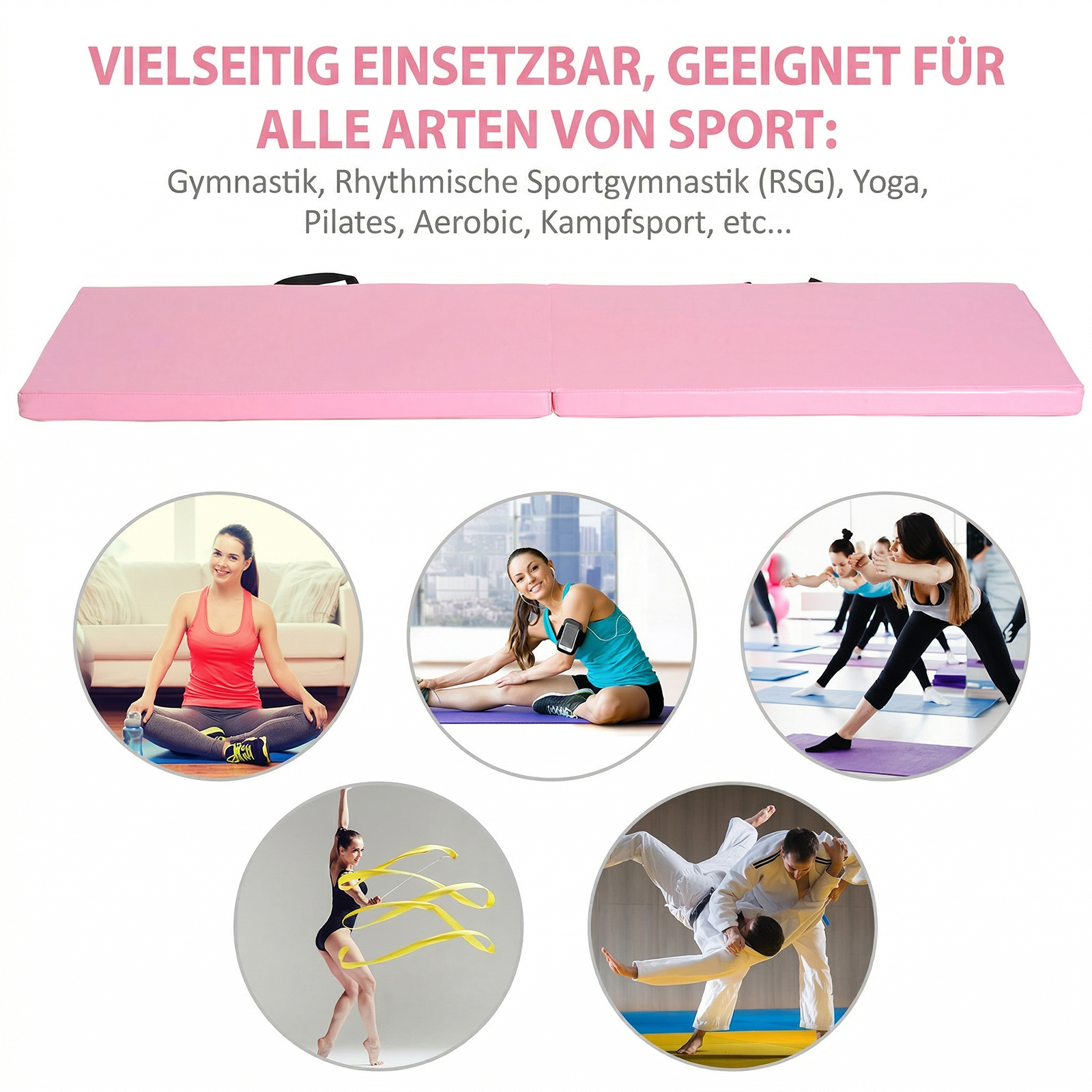 Faltbare Fitnessmatte Yoga
