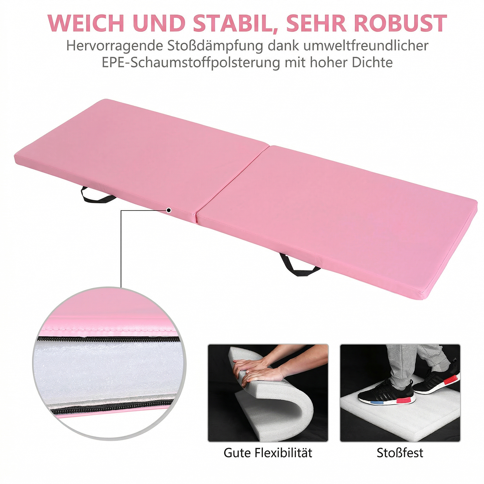 Faltbare Fitnessmatte Yoga