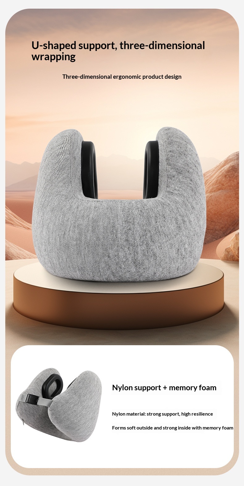 U-shaped Pillow Memory Foam Neck-supporting