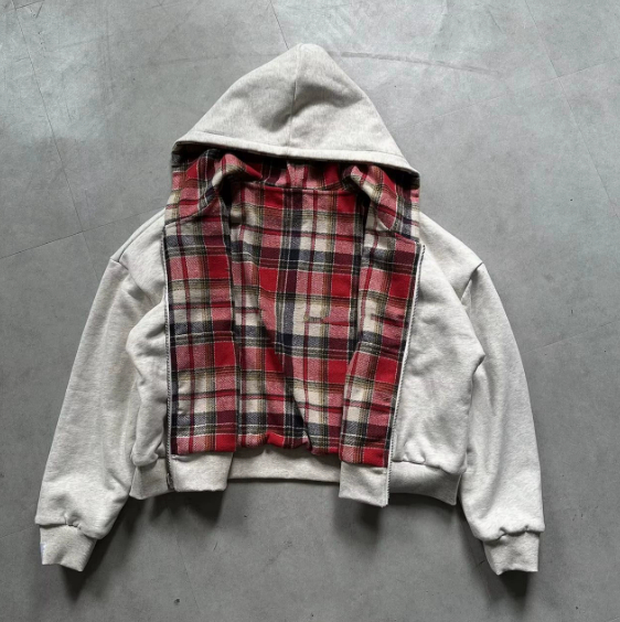 Gray Zip-Up Hoodie