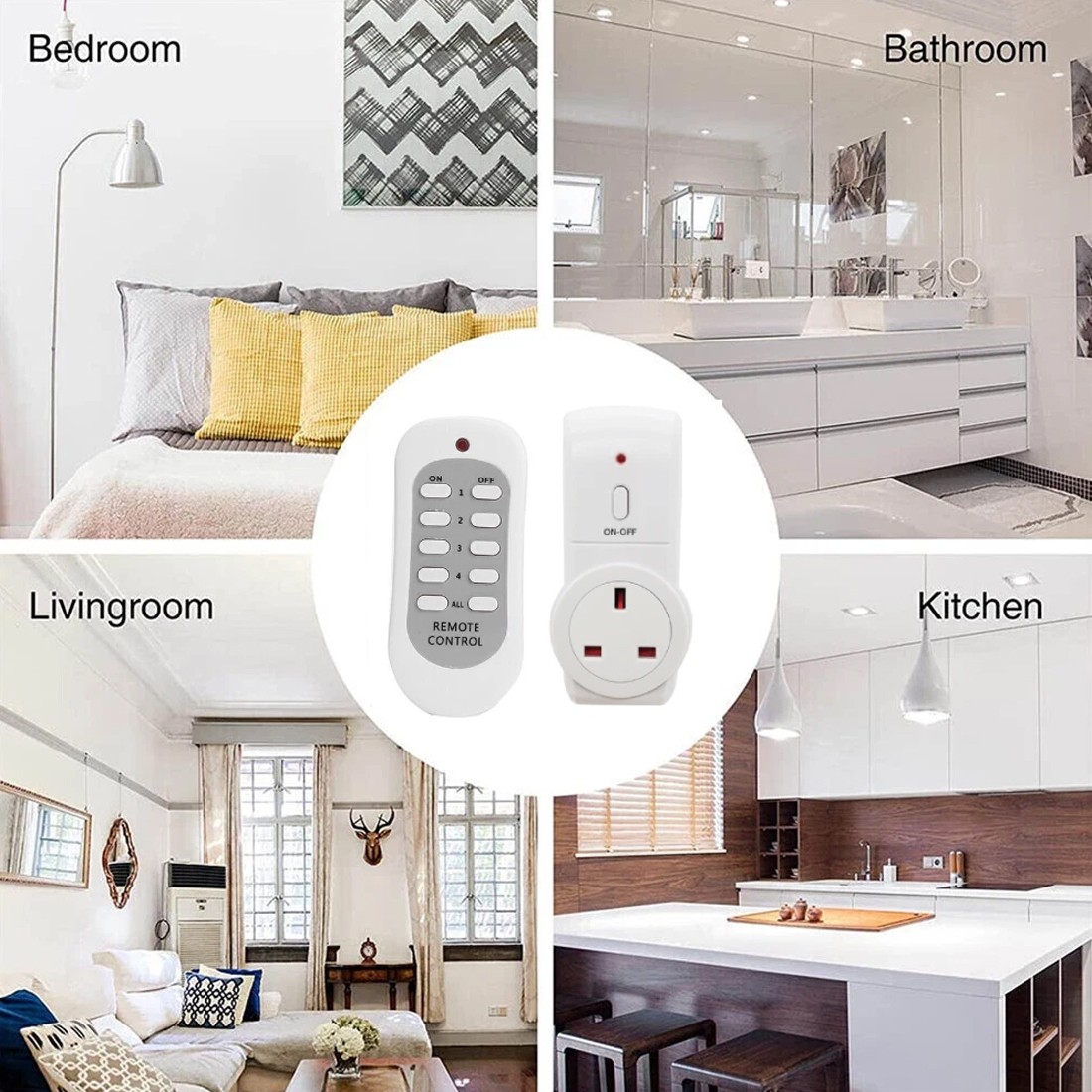 Remote Control Sockets Wireless UK Plug
