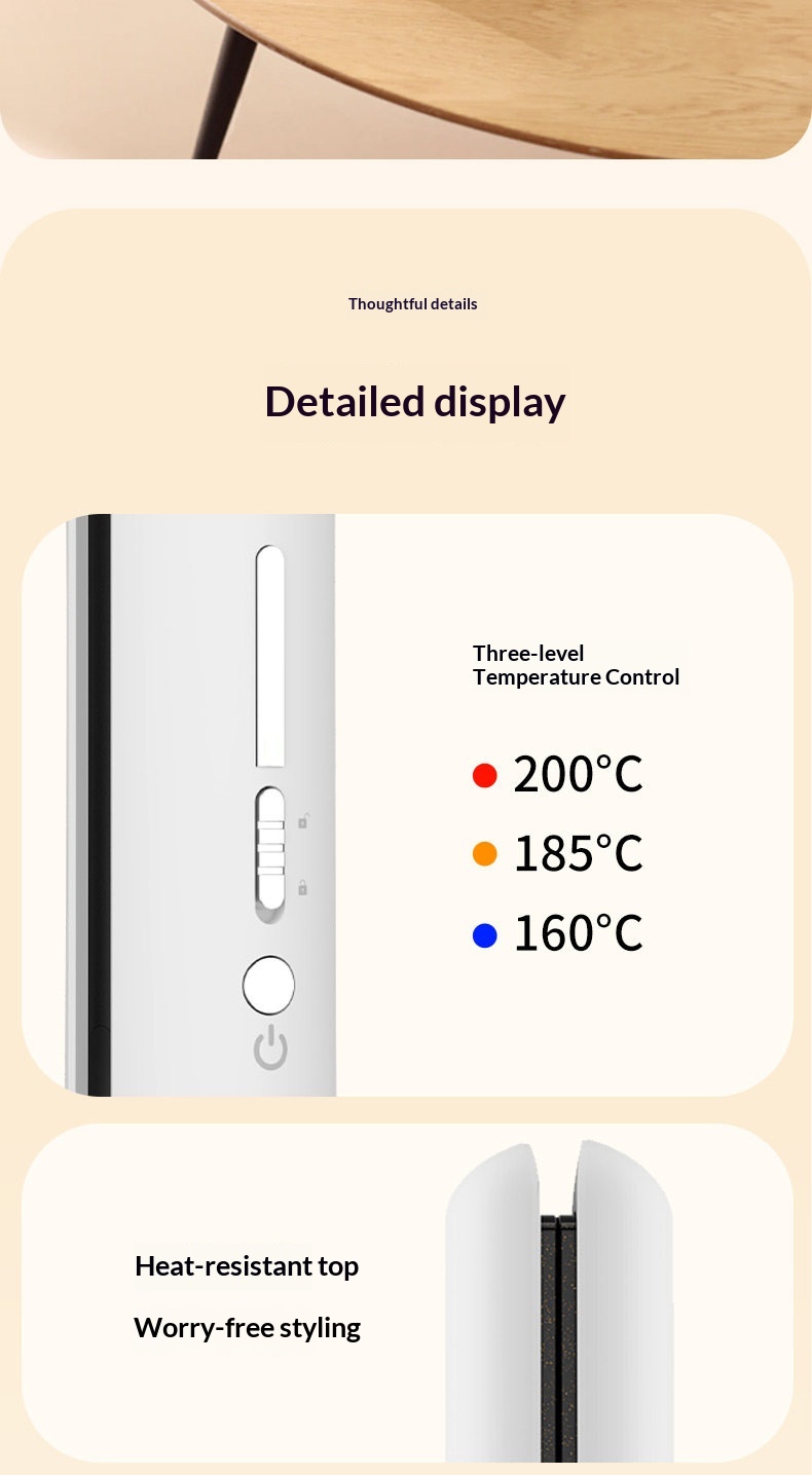 Portable Wireless Hair Straightener