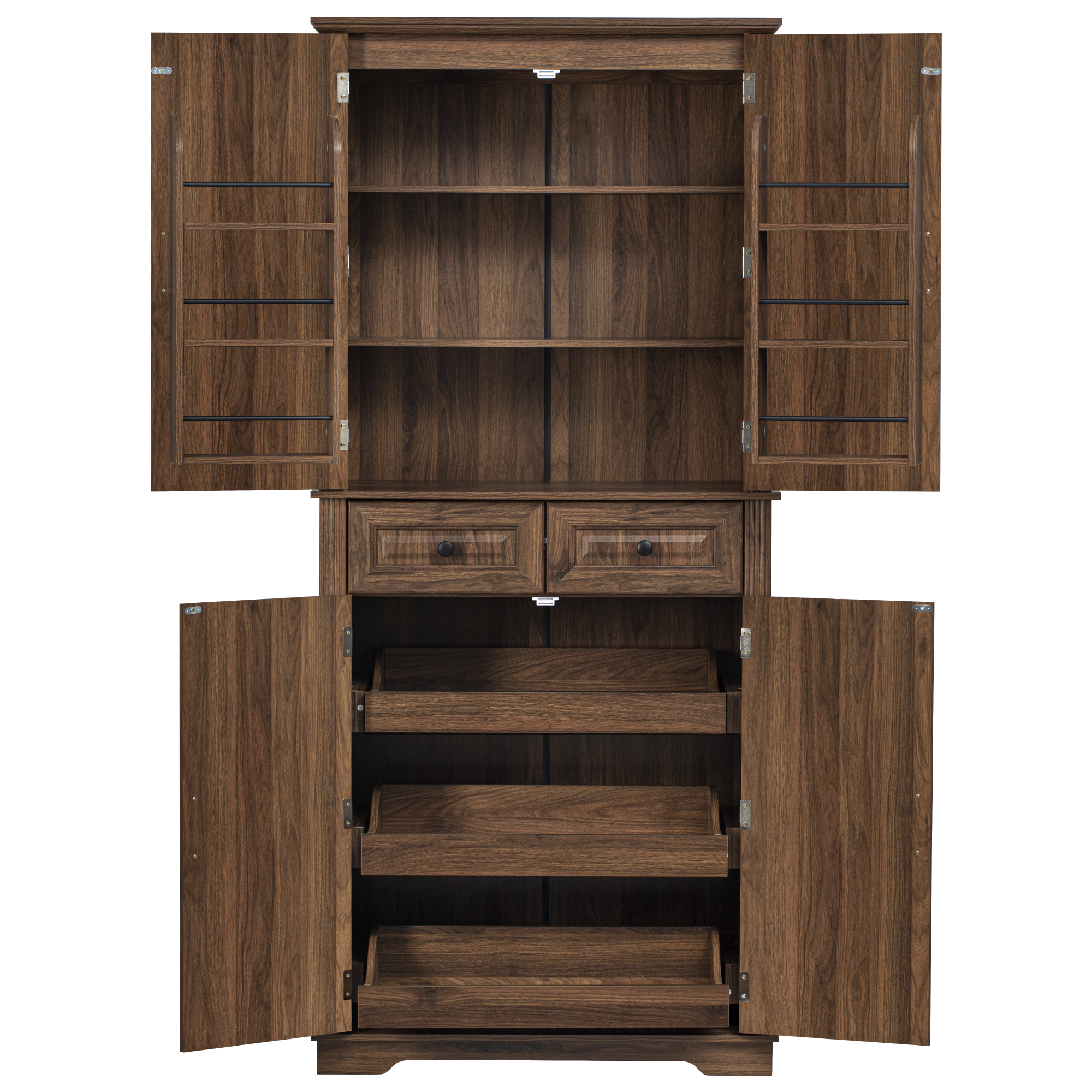 K&K Kitchen Pantry Cabinet 71 Tall