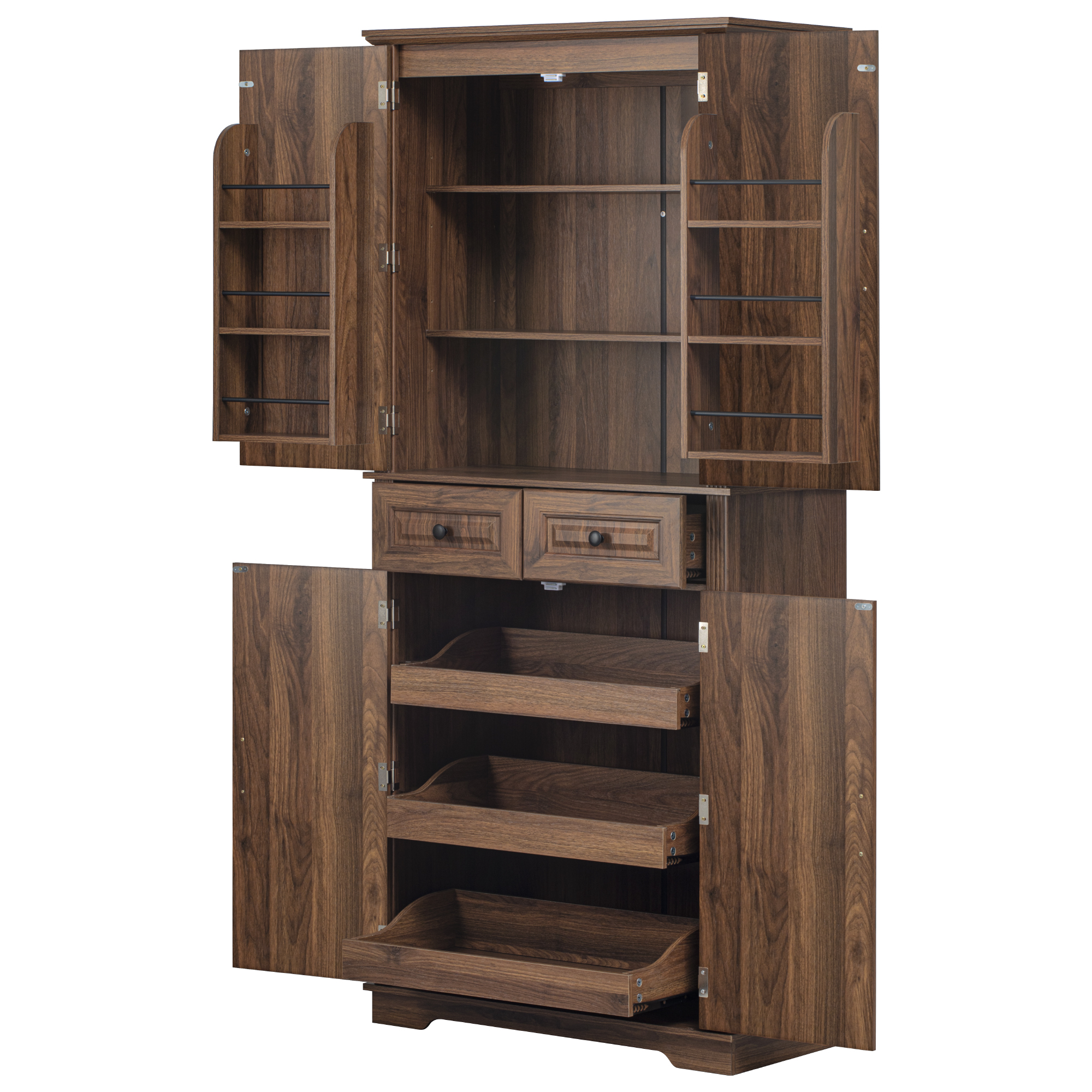 K&K Kitchen Pantry Cabinet 71 Tall