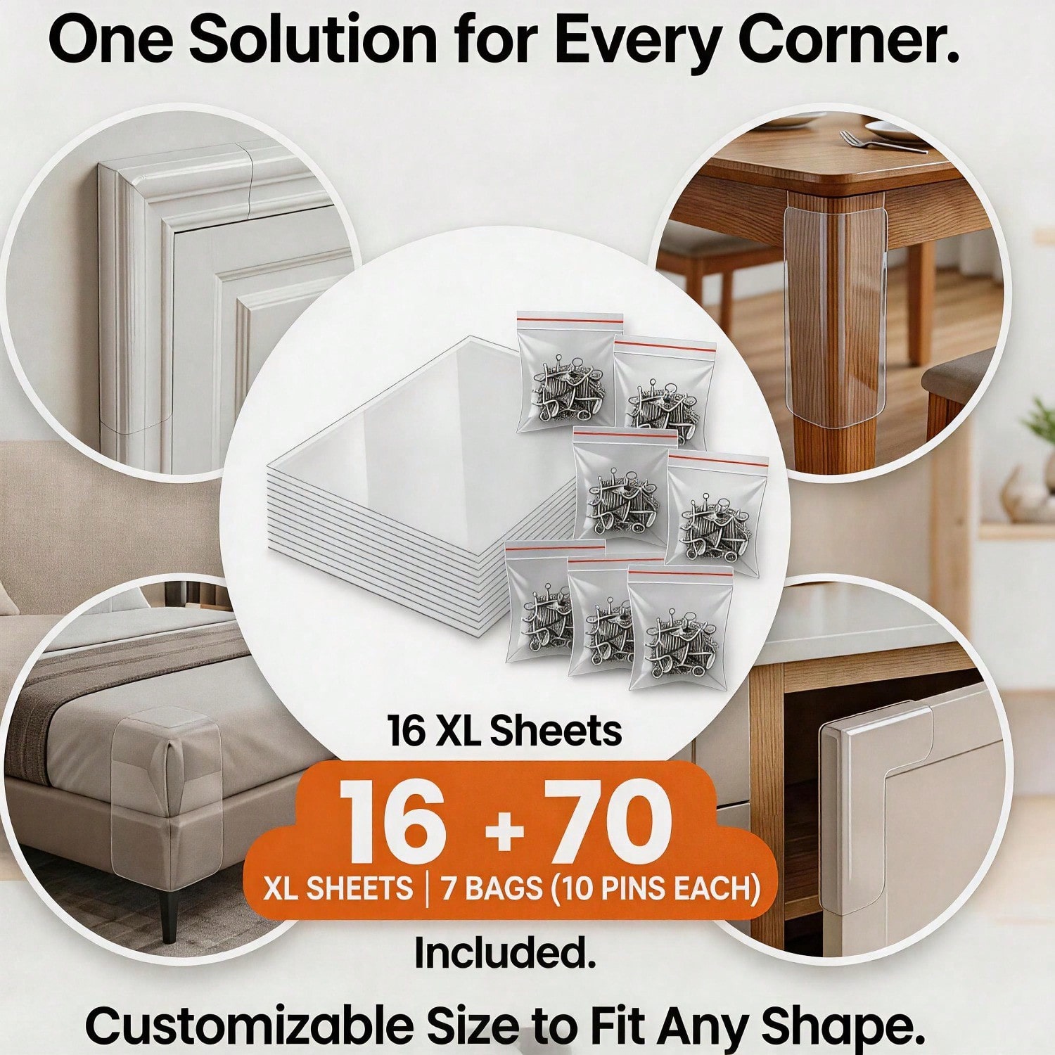 Cat Scratch Protector Set with Clear Sheets