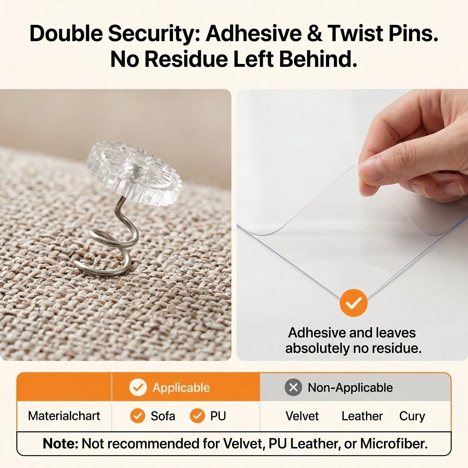 Cat Scratch Protector Set with Clear Sheets