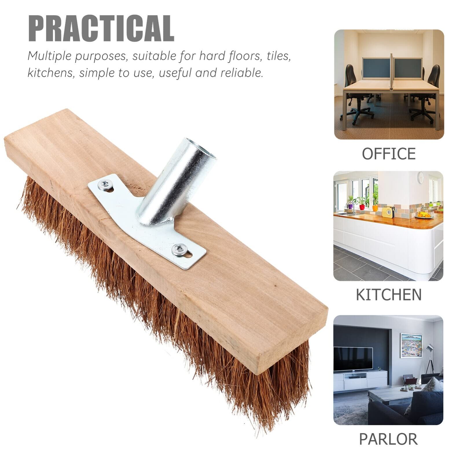 Garden Broom With Rigid Wire Handle