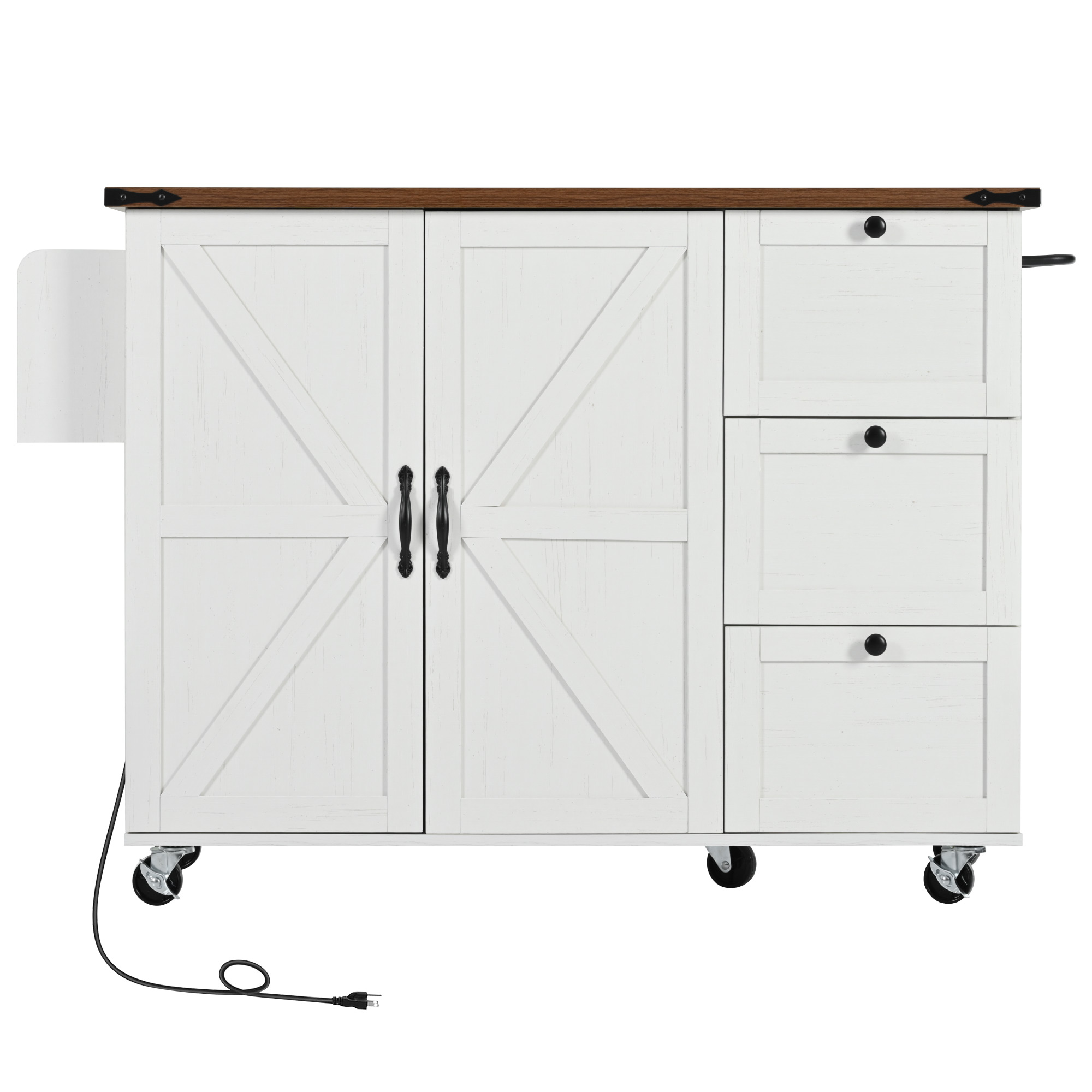 Farmhouse Kitchen Island White