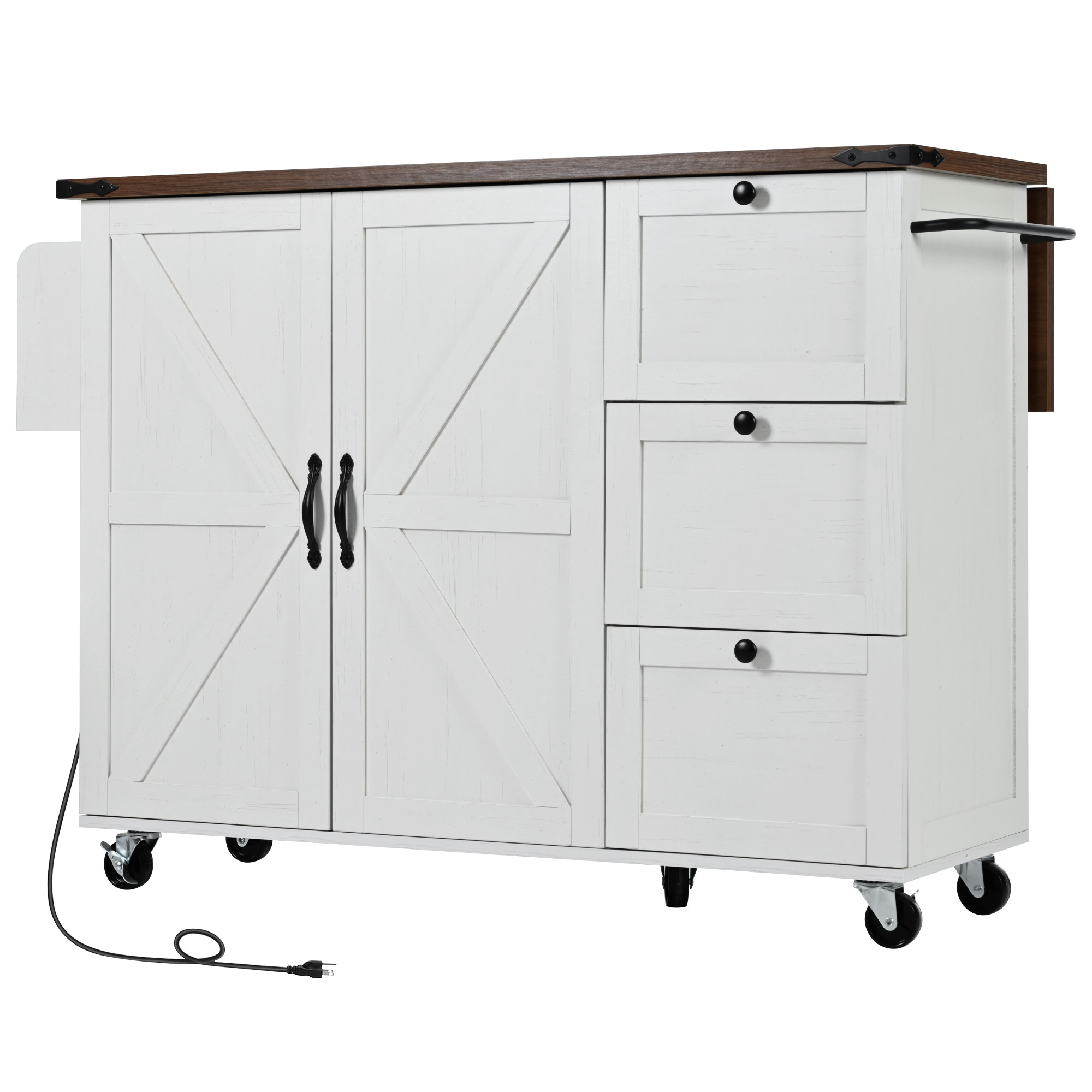 Farmhouse Kitchen Island White