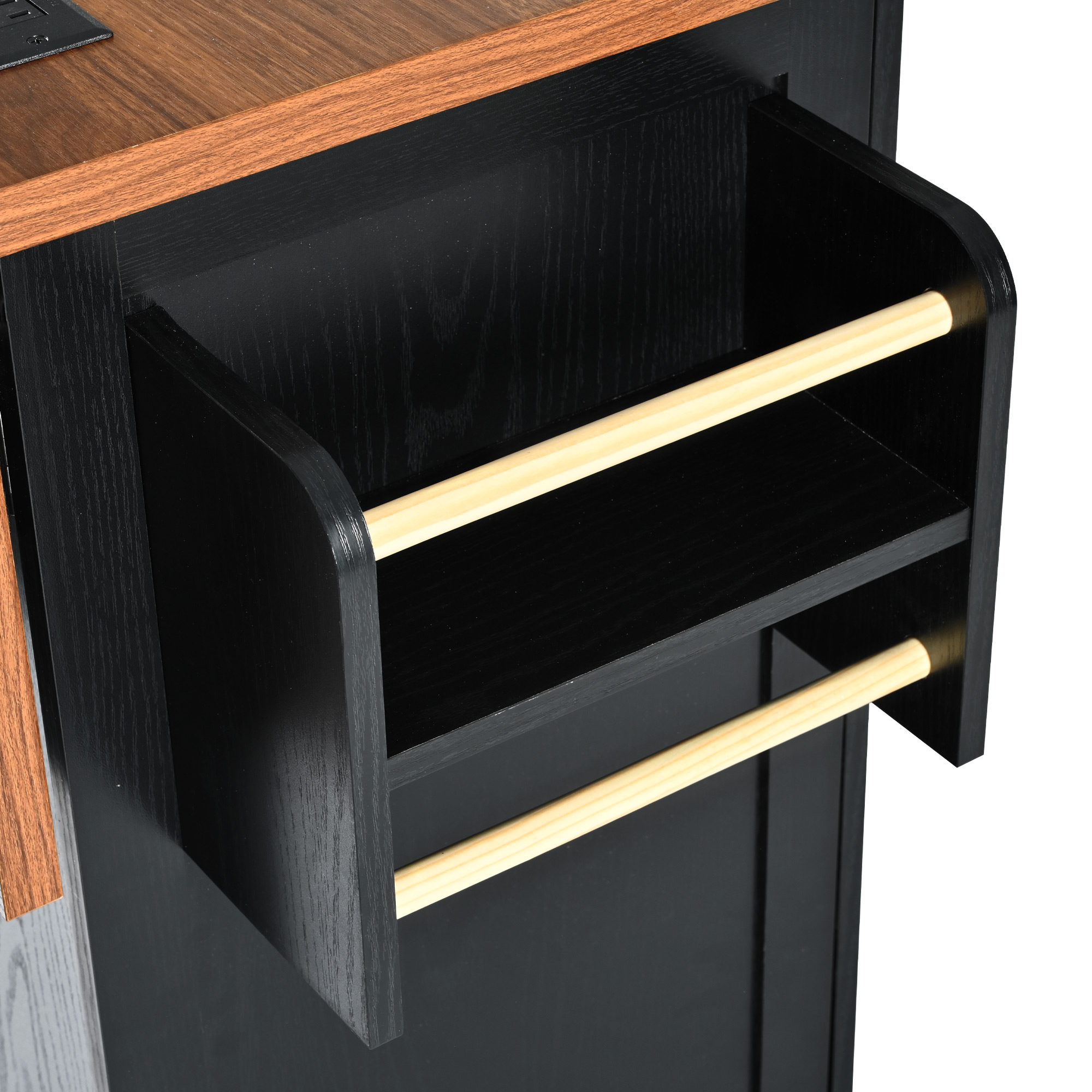 Farmhouse Kitchen Island Black