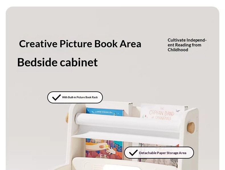 Childrens Bedside Storage Cabinet