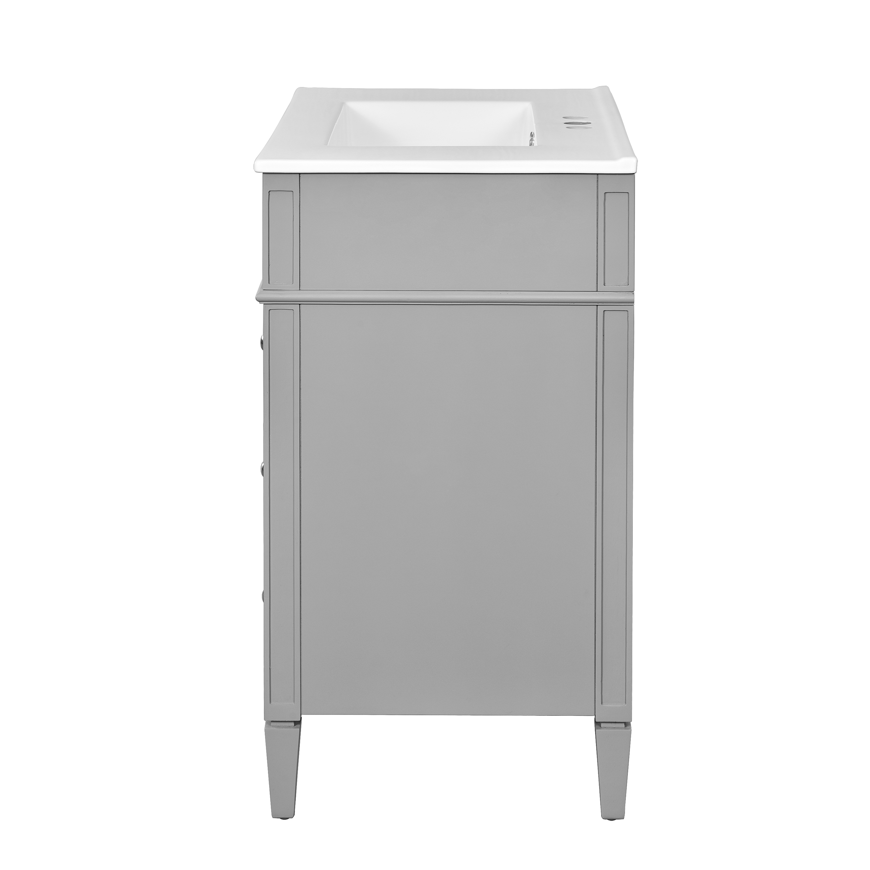 30 Bathroom Vanity with Top Sink and Drawers
