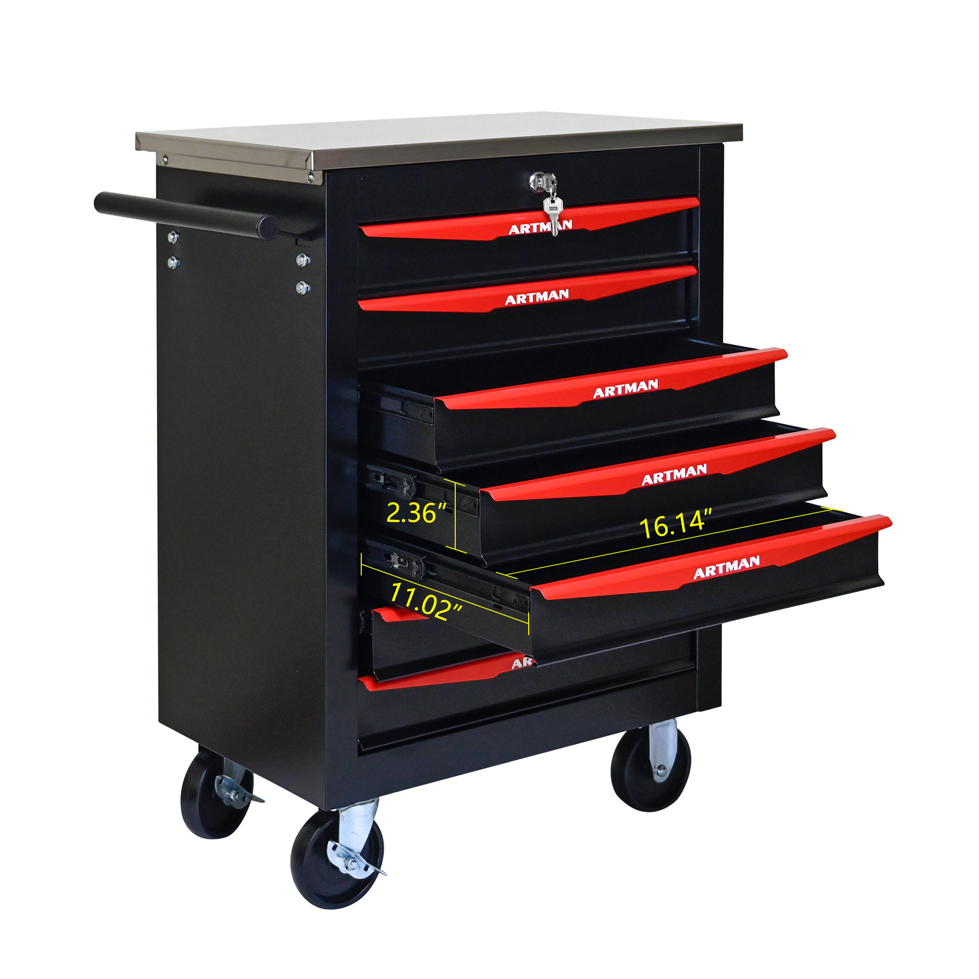Multifunctional Tool Cart With Wheels