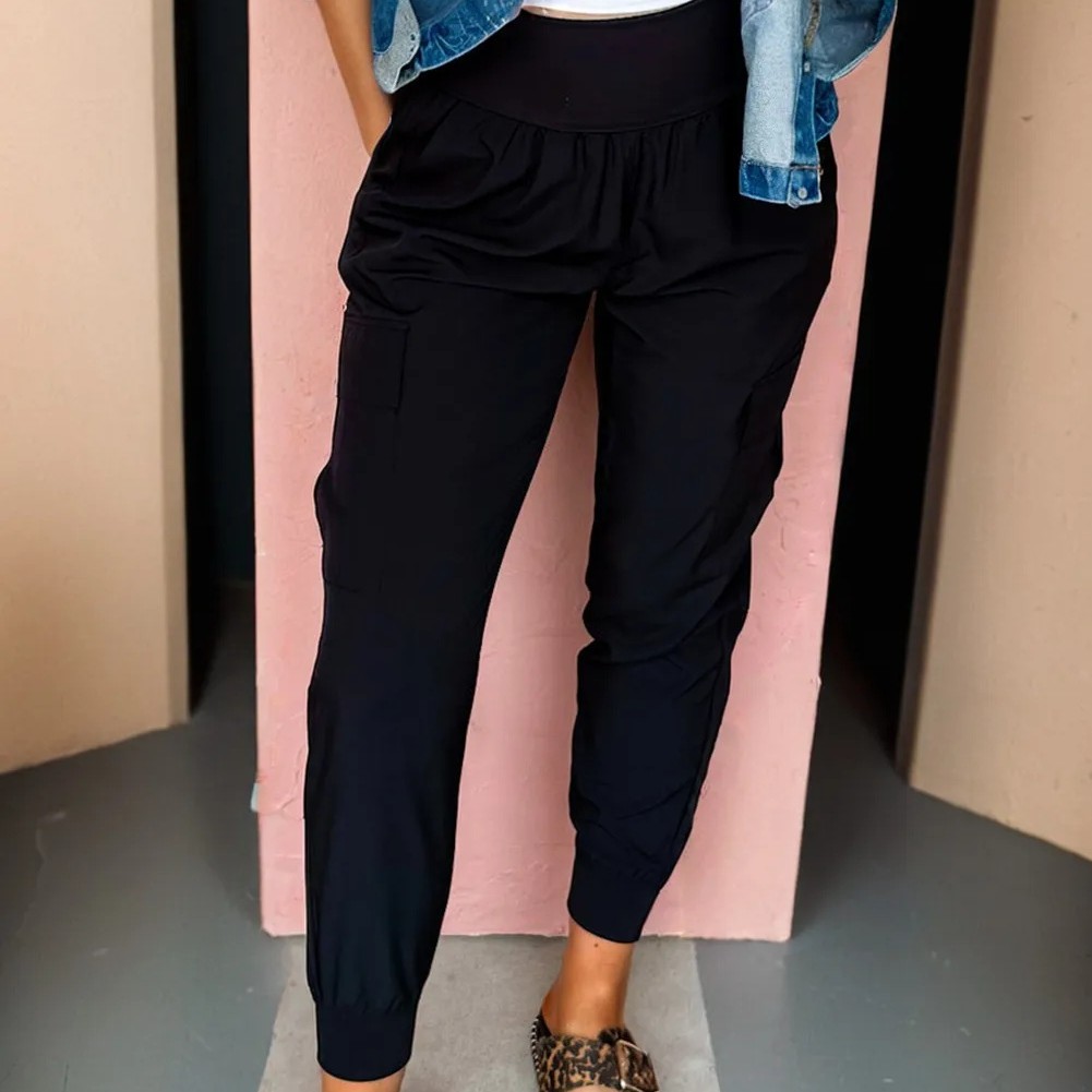 Elastic Cargo Jogger Pants