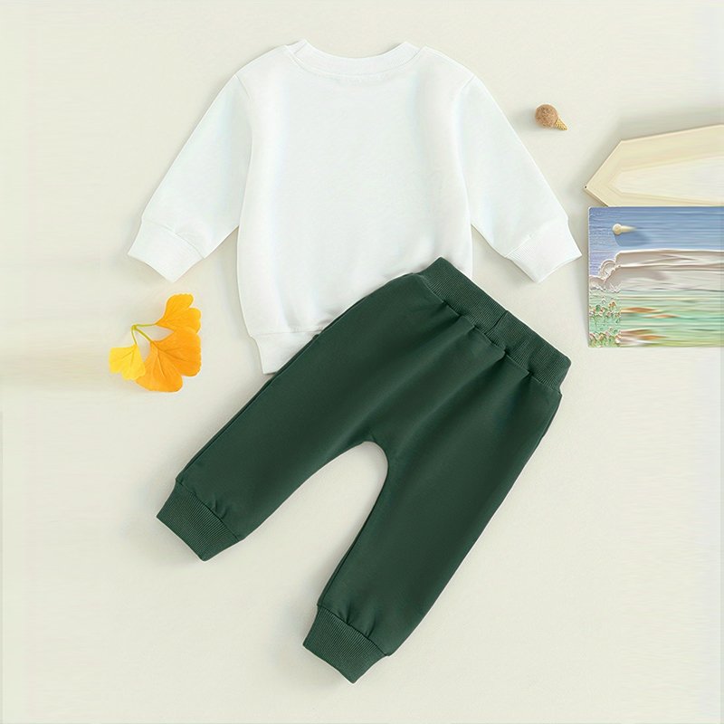Baby Boy's Sweatshirt Set, 2-Piece, Round Neck