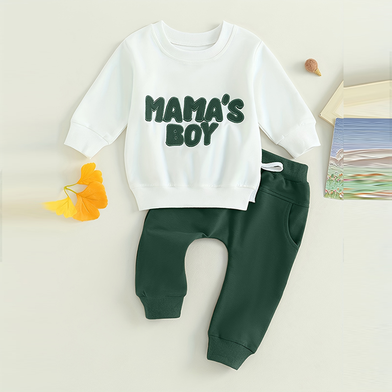 Baby Boy's Sweatshirt Set, 2-Piece, Round Neck