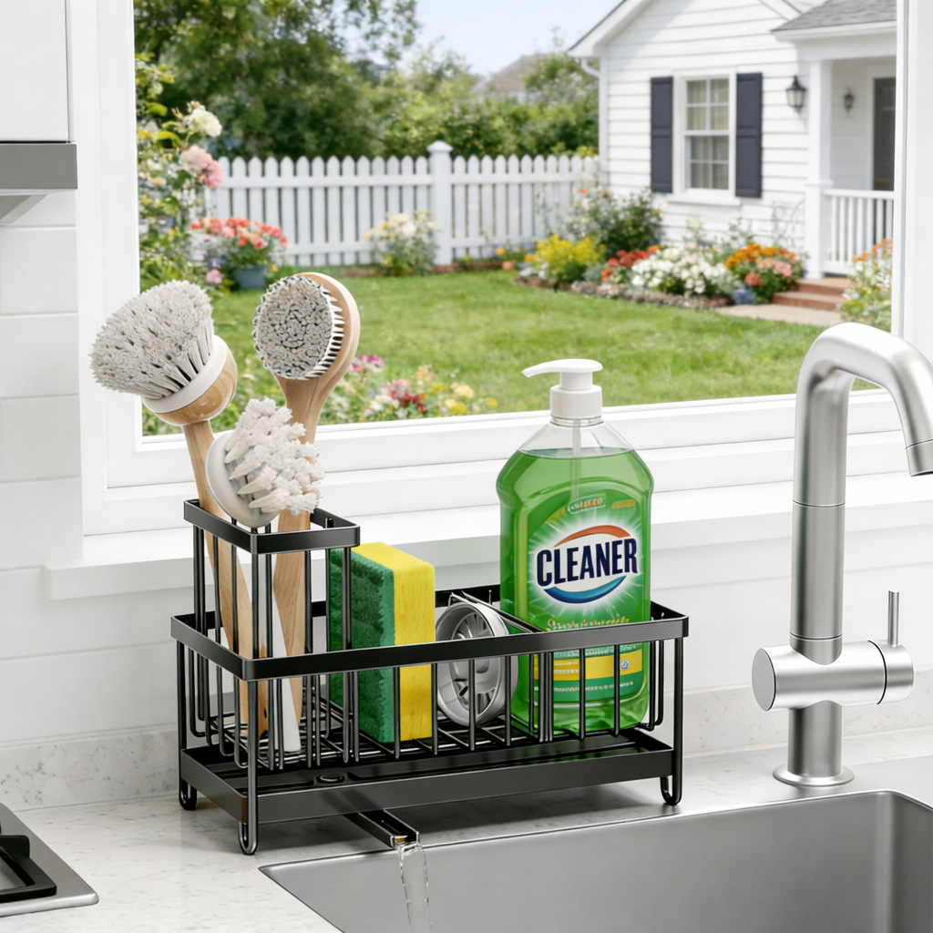 Kitchen Sink Rack Sponge Holder Storage