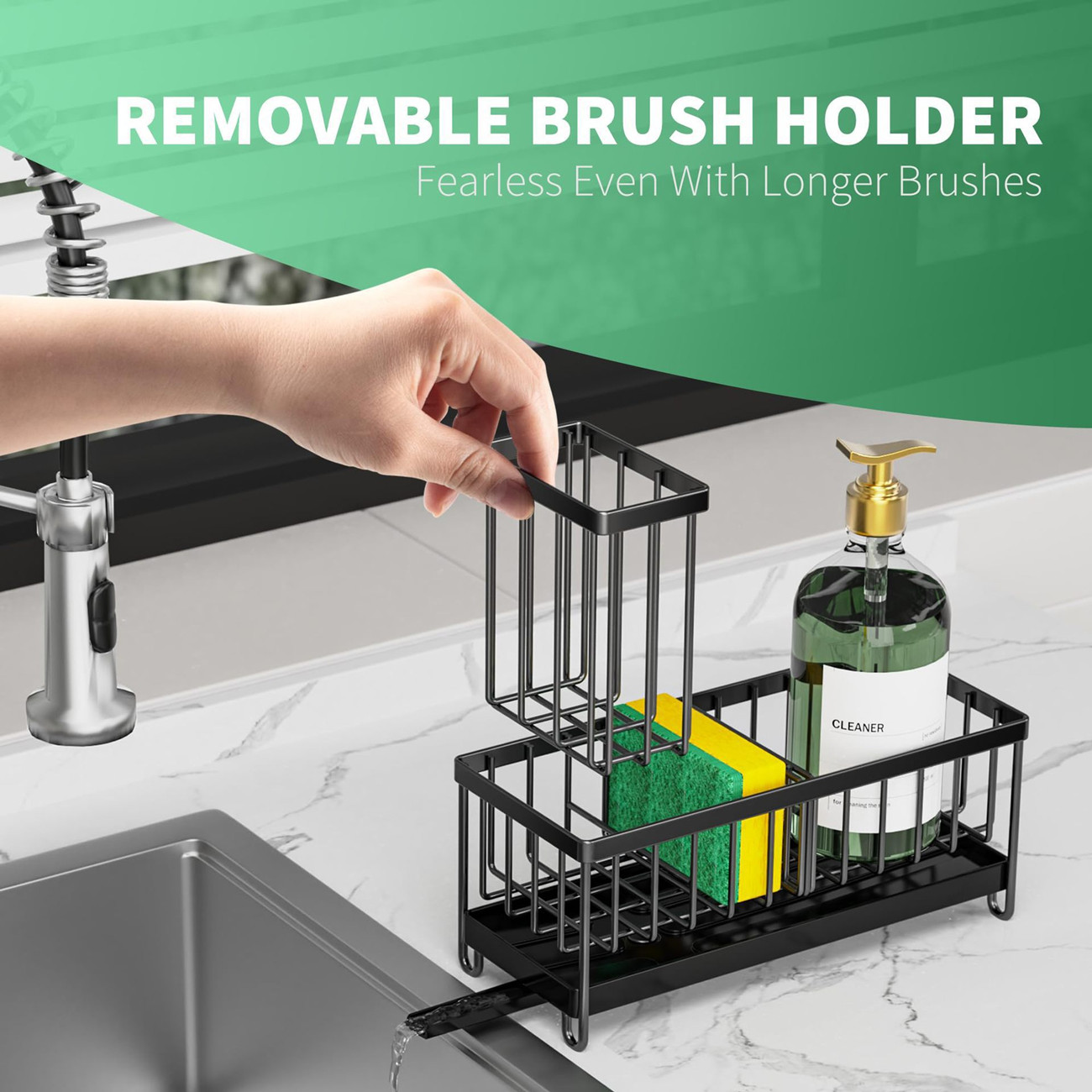 Kitchen Sink Rack Sponge Holder Storage