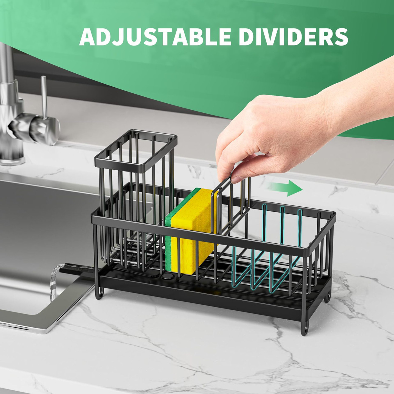 Kitchen Sink Rack Sponge Holder Storage