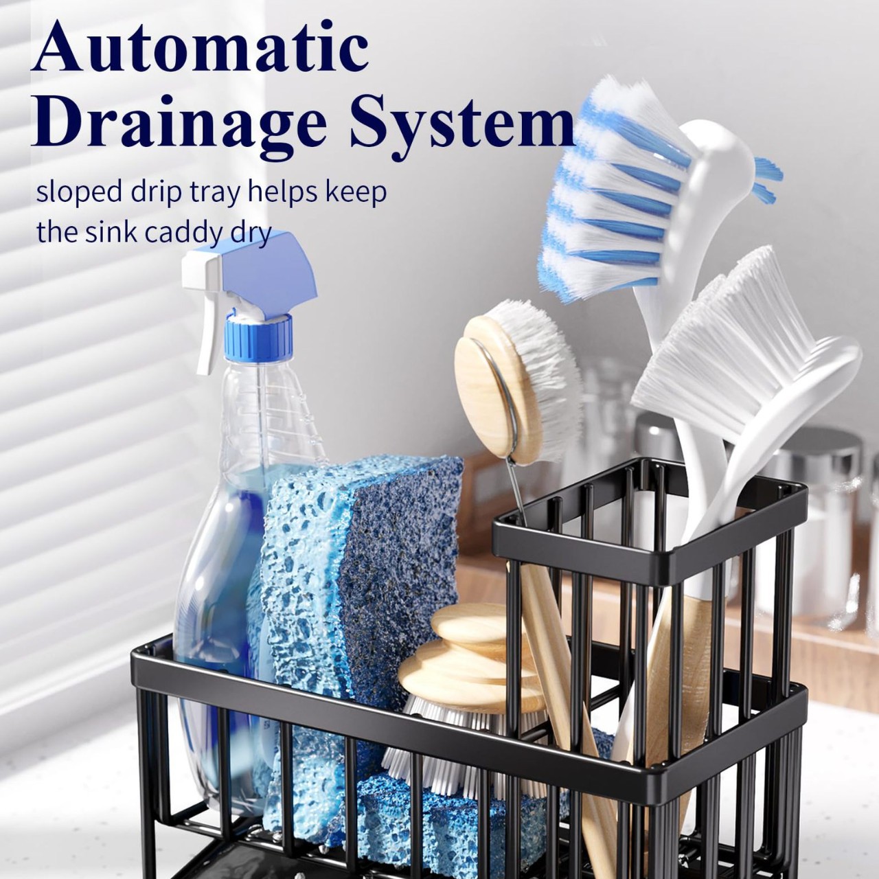 Kitchen Sink Rack Sponge Holder Storage