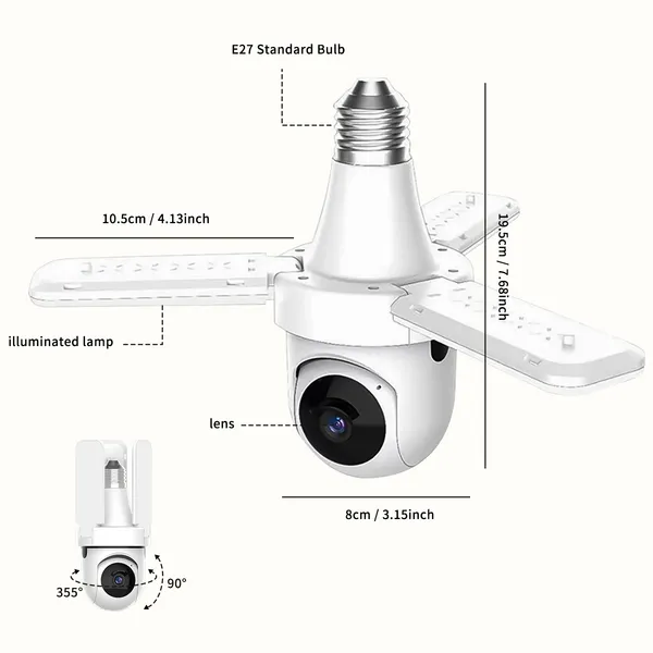 Multi Functional Fan Light Camera