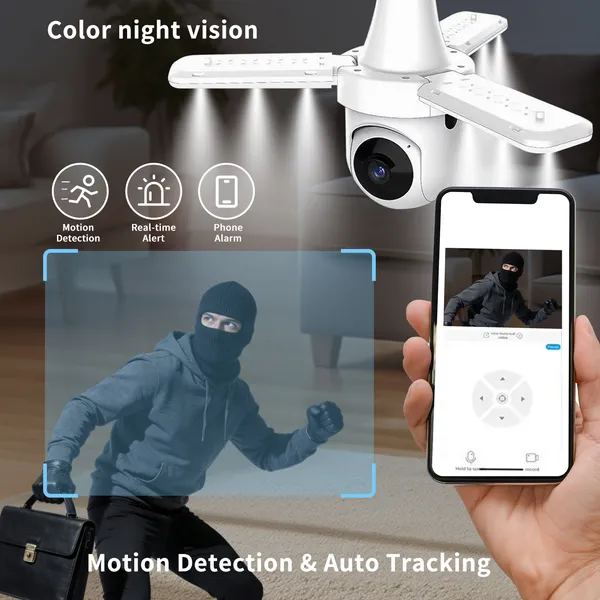 Multi Functional Fan Light Camera