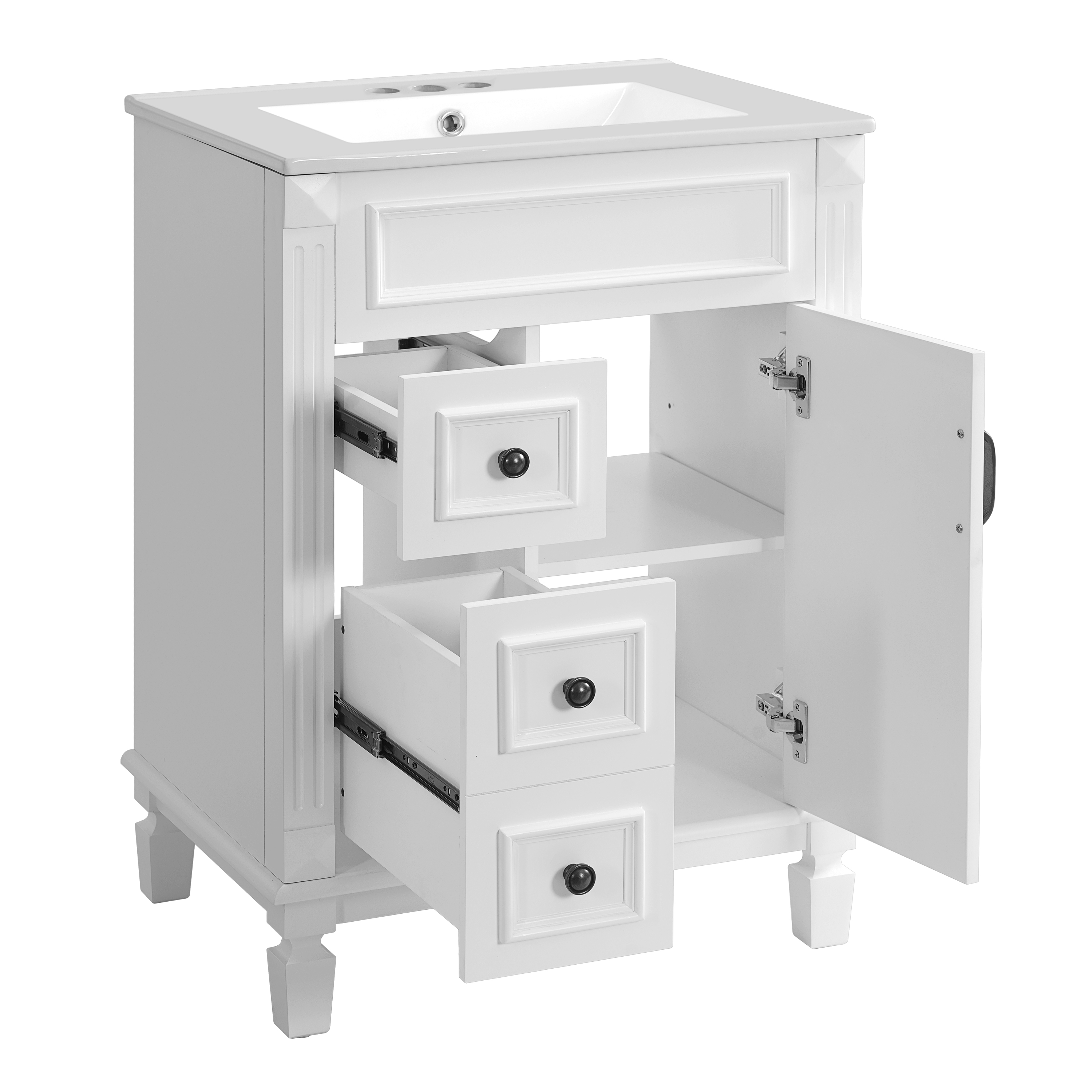 24 Bathroom Vanity Ceramic Sink