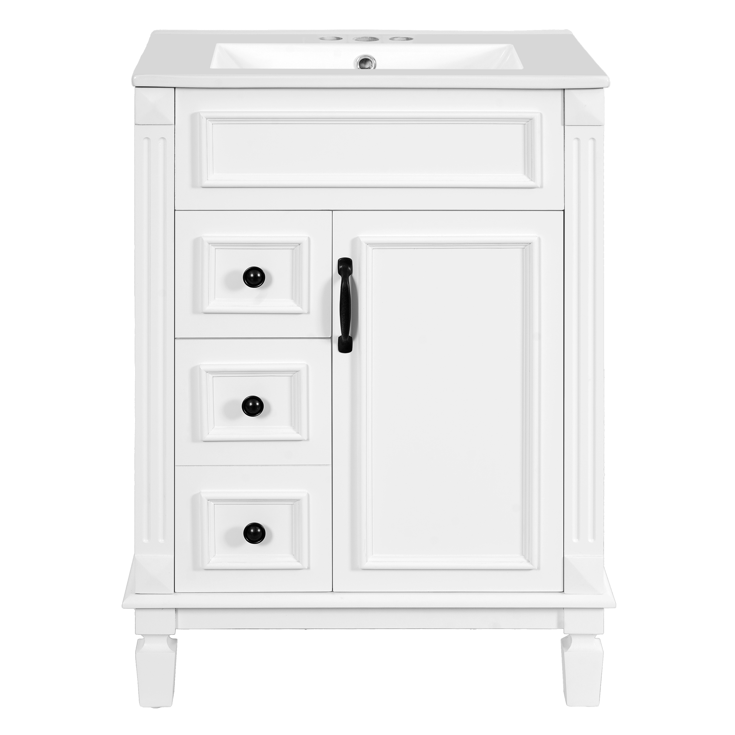 24 Bathroom Vanity Ceramic Sink