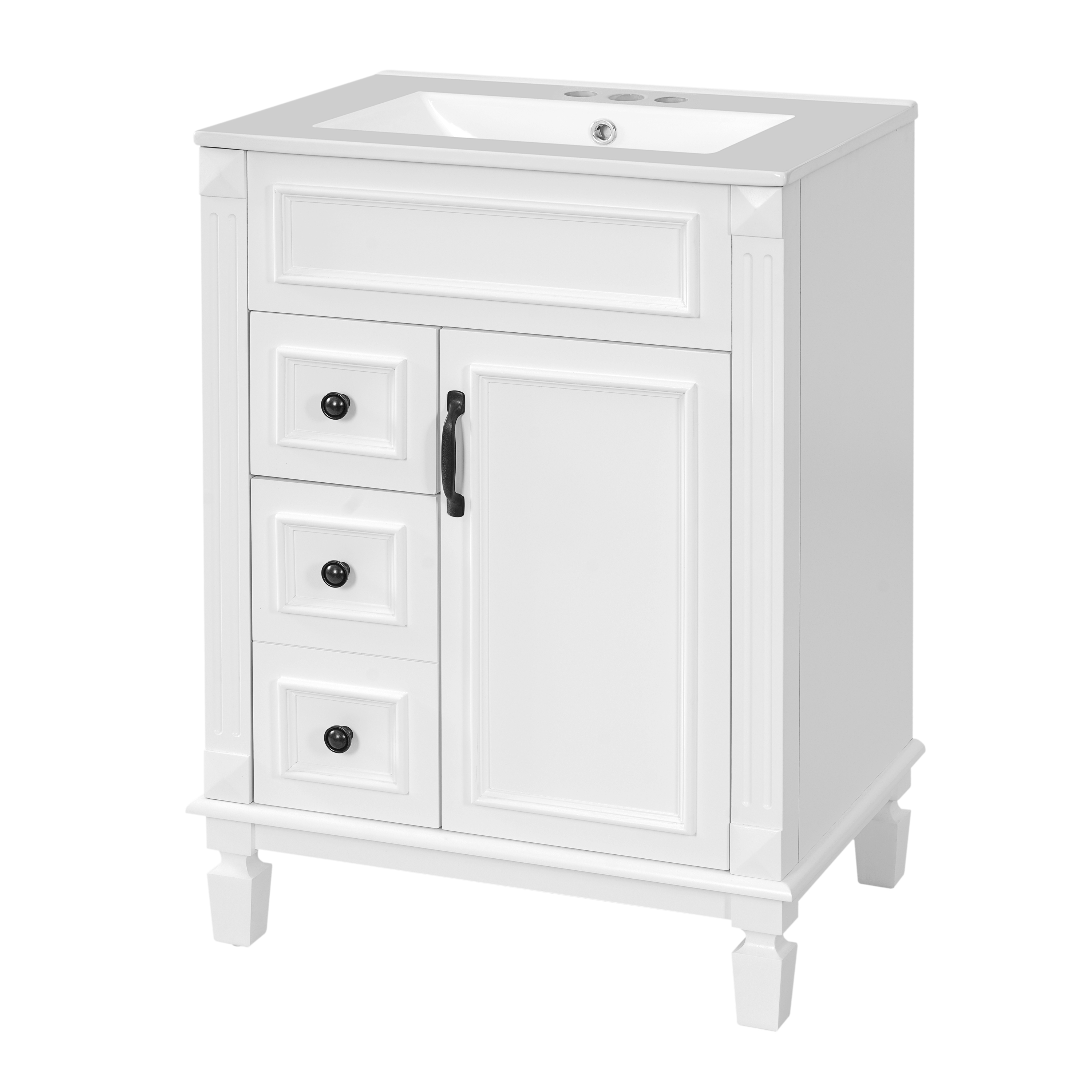 24 Bathroom Vanity Ceramic Sink