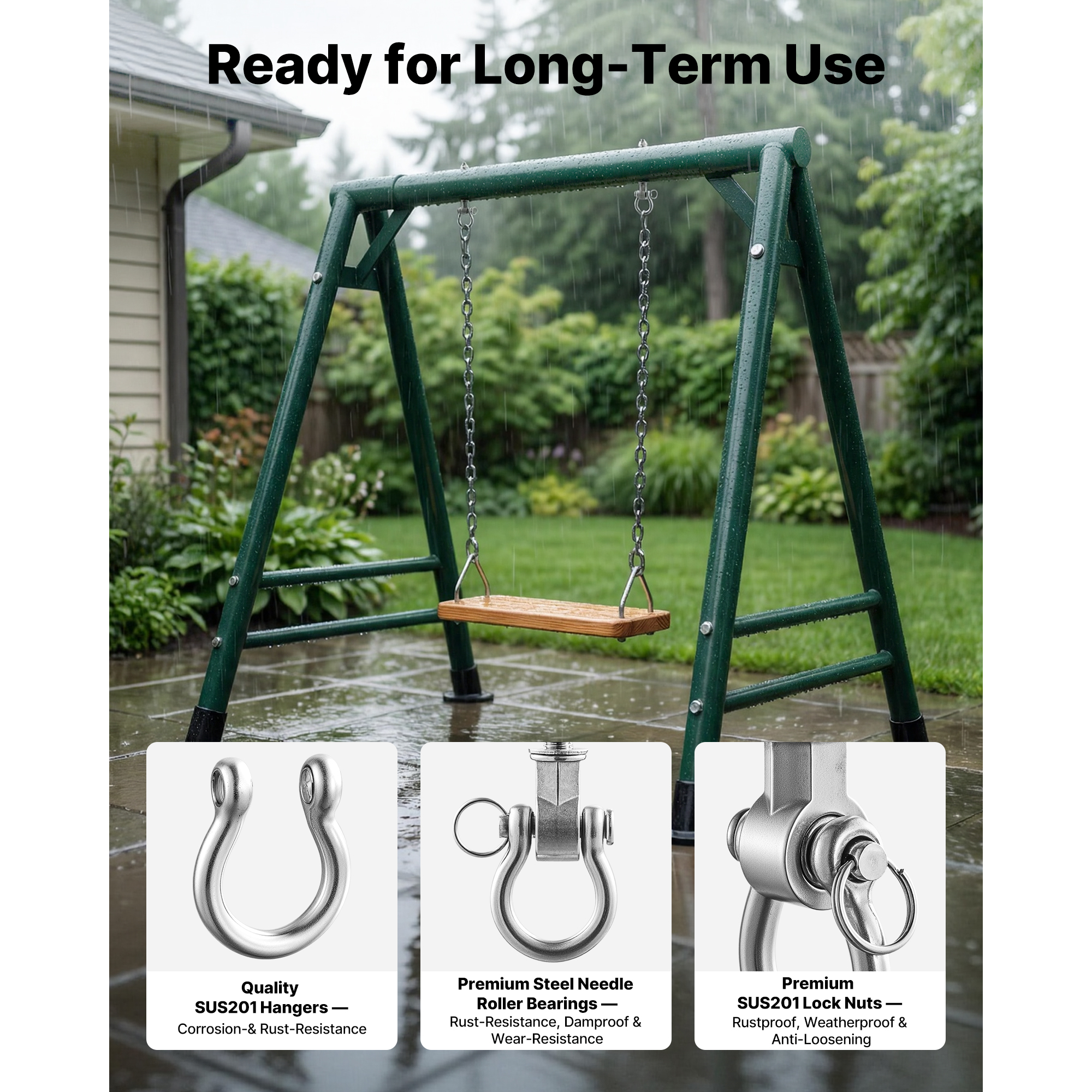Swing Hangers, Heavy Duty with 850 Lbs Load Capacity