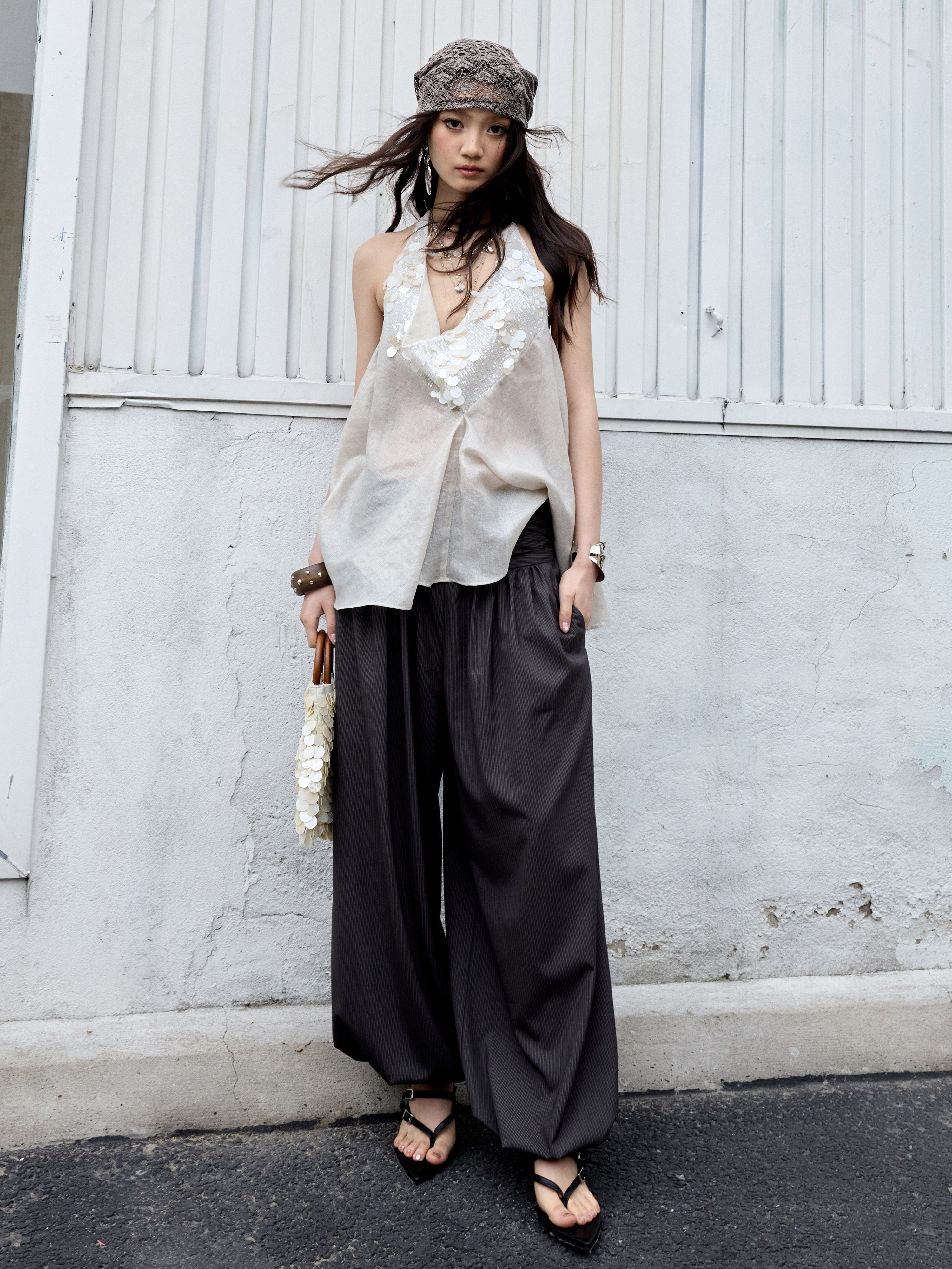 Striped Harem Pants