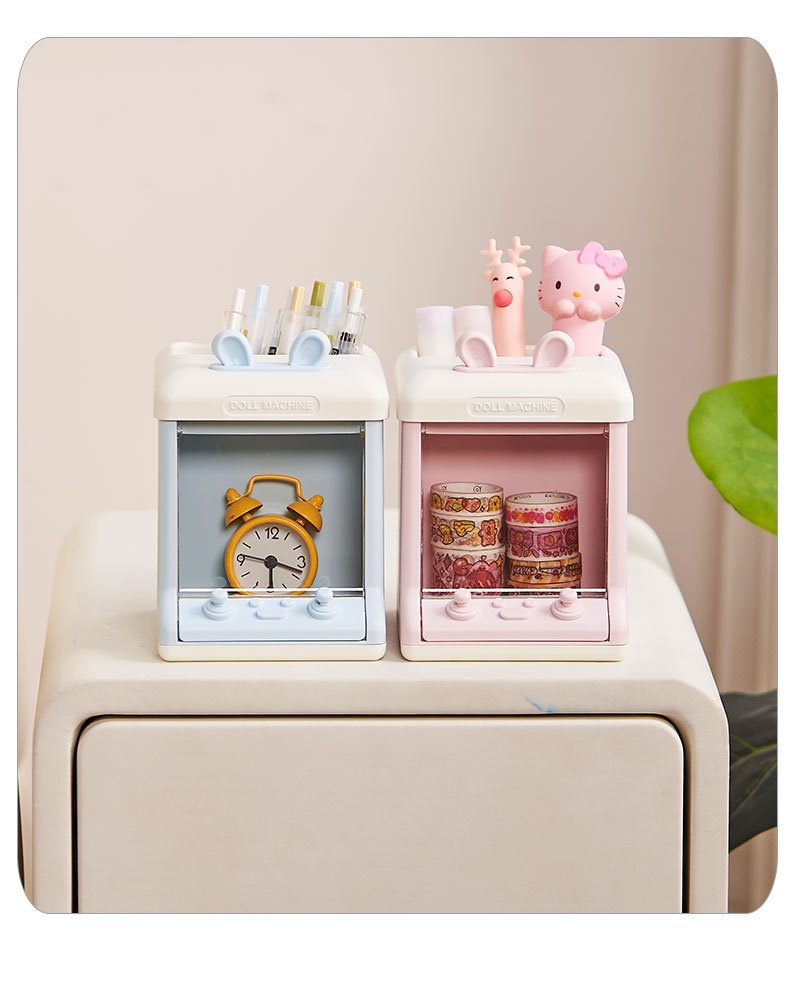 Desk Pen Holder Box