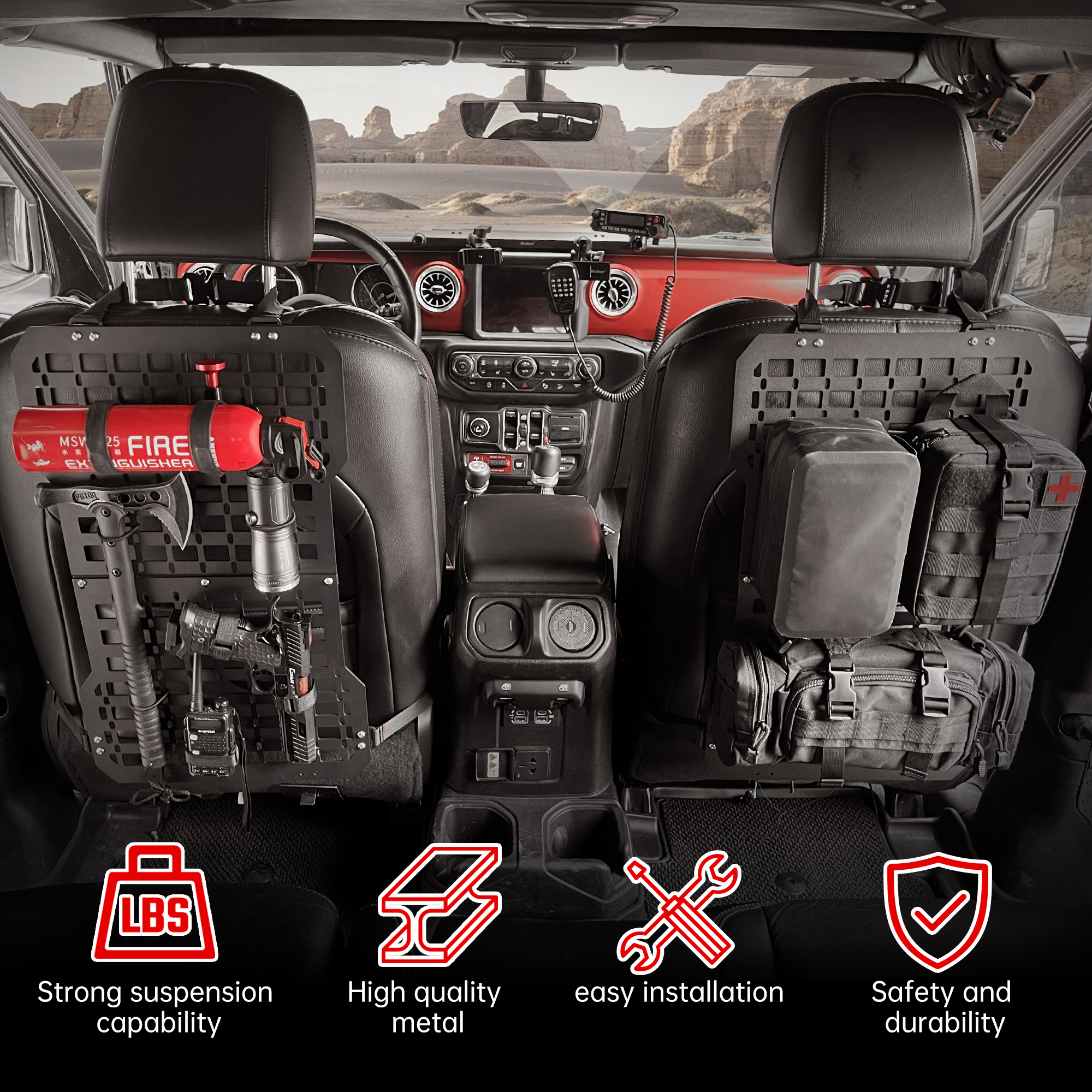 Seat Back Molle Panel