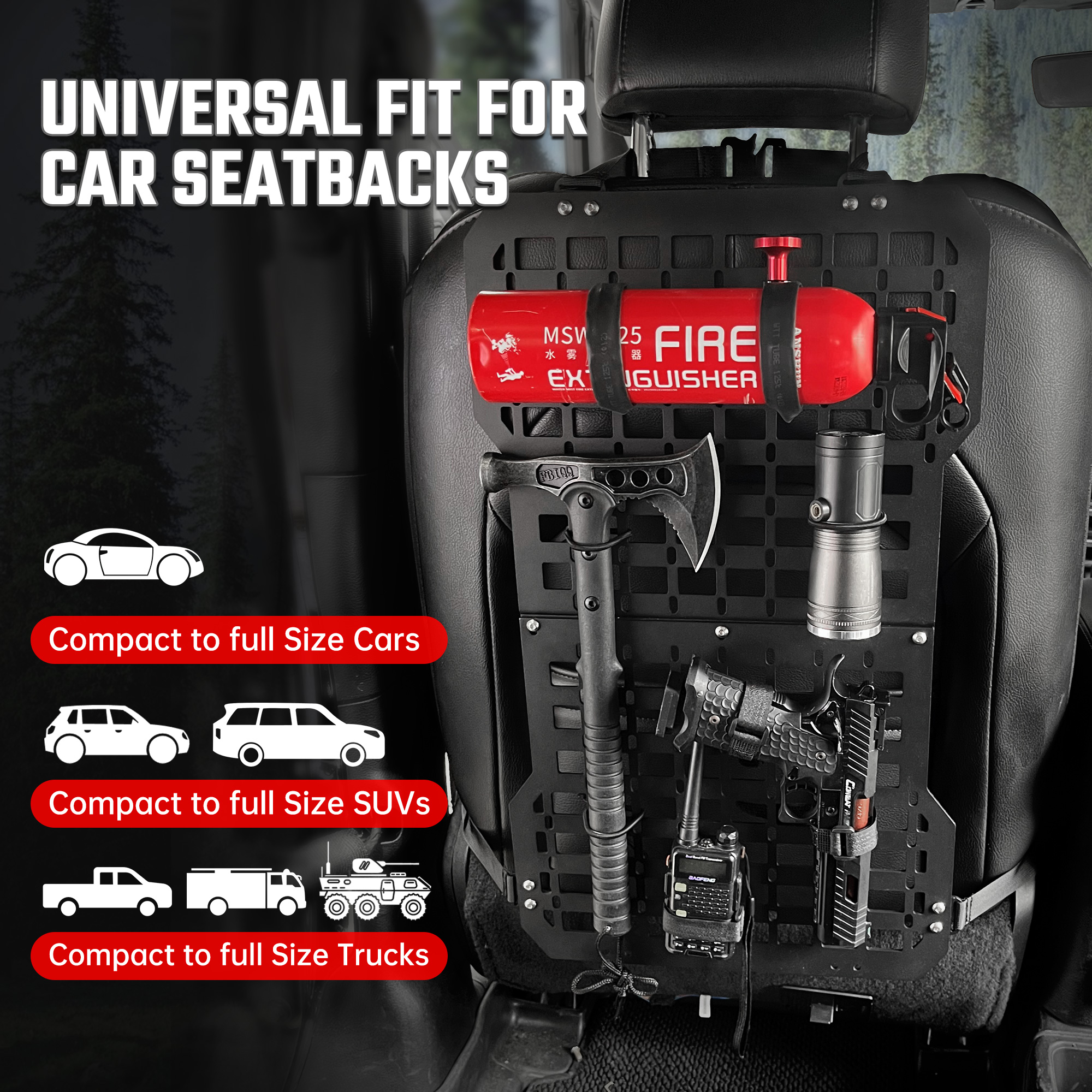 Seat Back Molle Panel