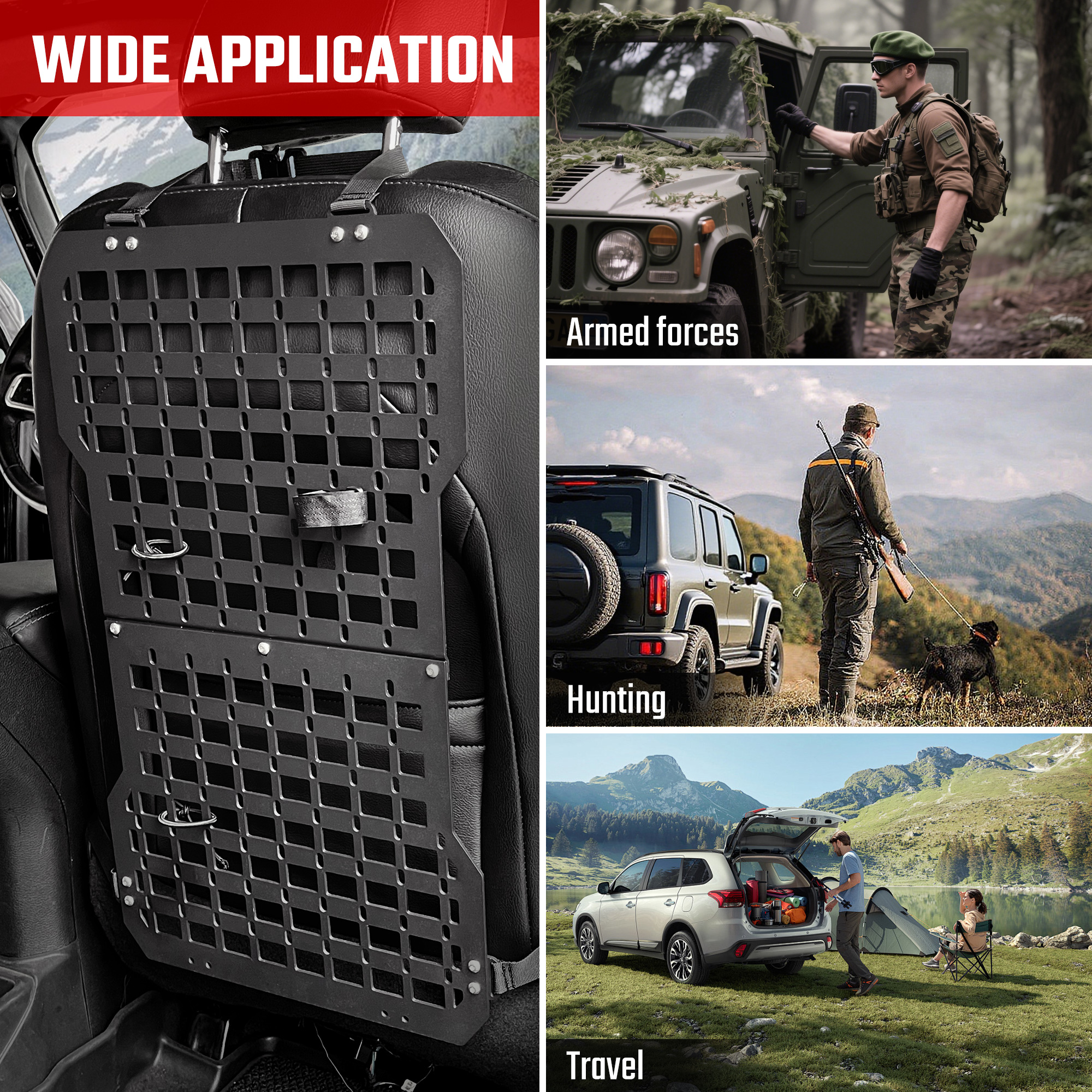 Seat Back Molle Panel