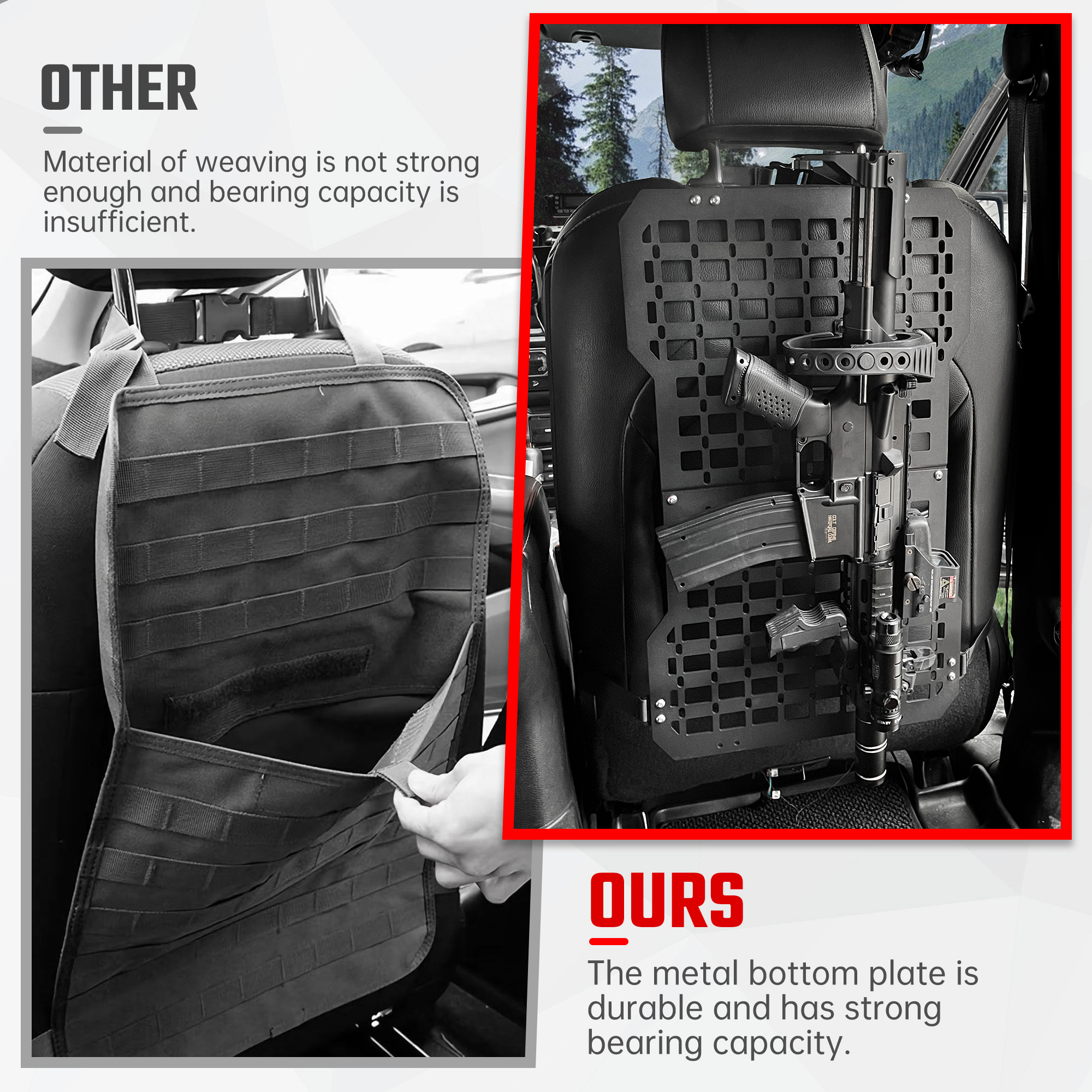 Seat Back Molle Panel